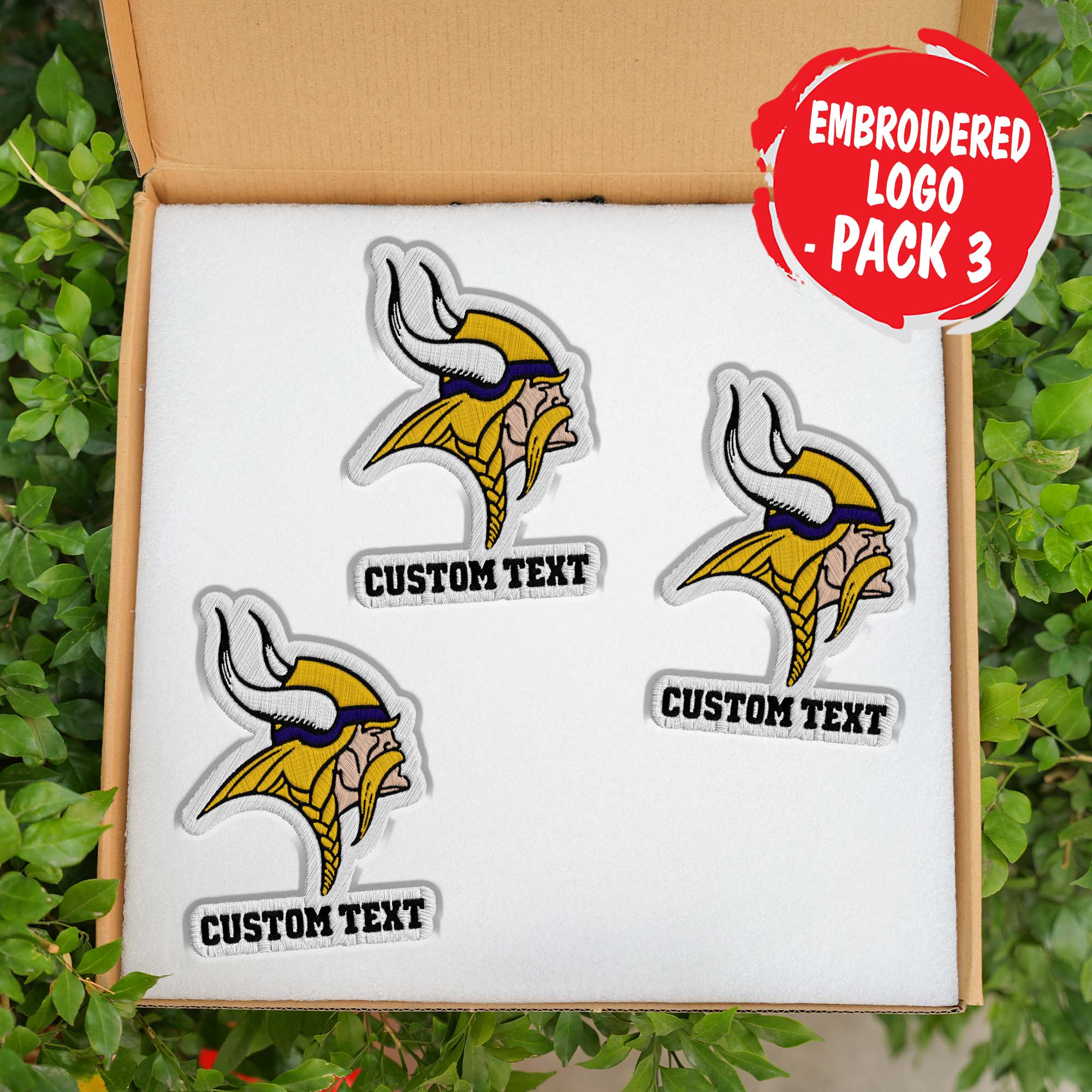 Minnesota Vikings Customizable Fabric Patch PT76462