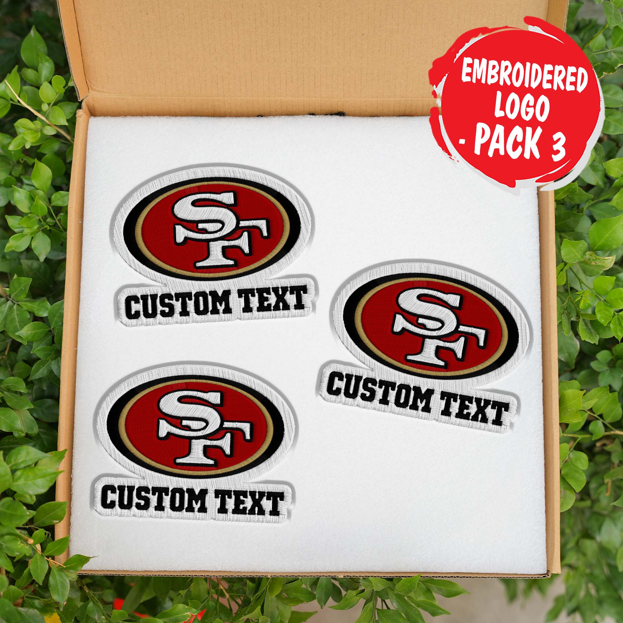 San Francisco 49ers Customizable Fabric Patch PT76469