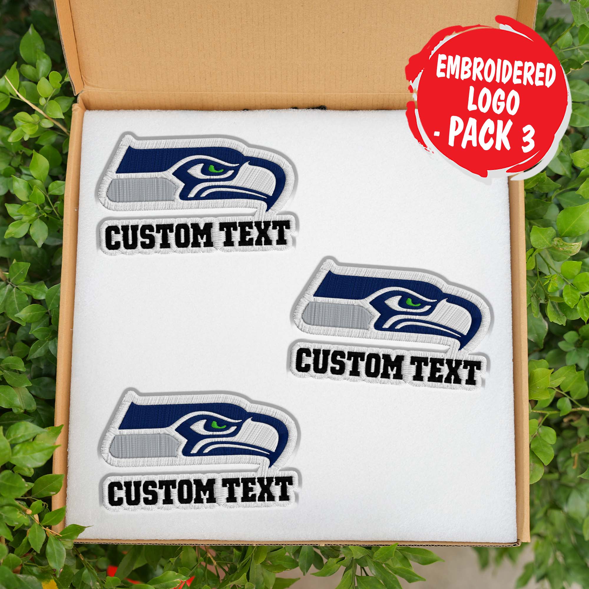Seattle Seahawks Customizable Fabric Patch PT76470