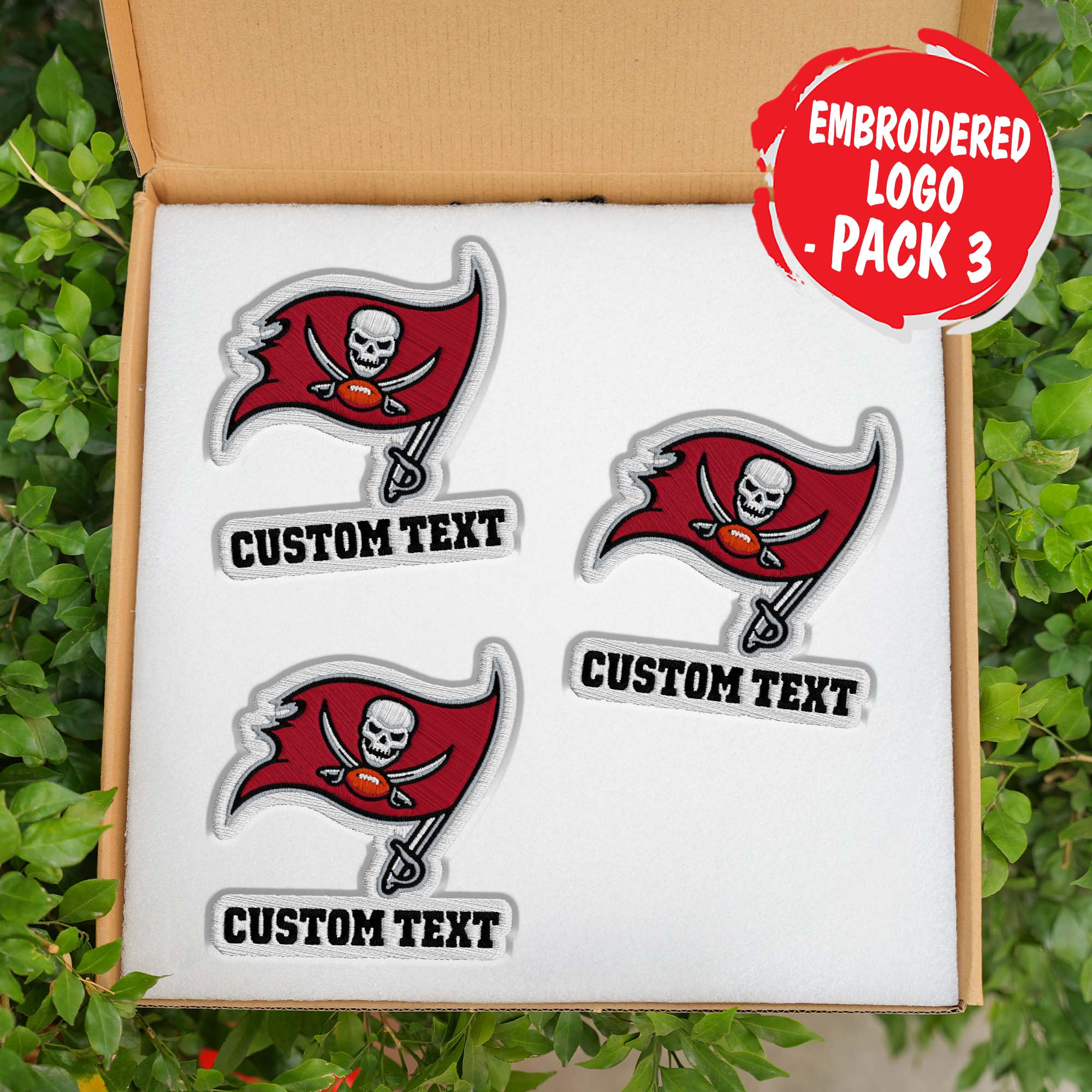 Tampa Bay Buccaneers Customizable Fabric Patch PT76471