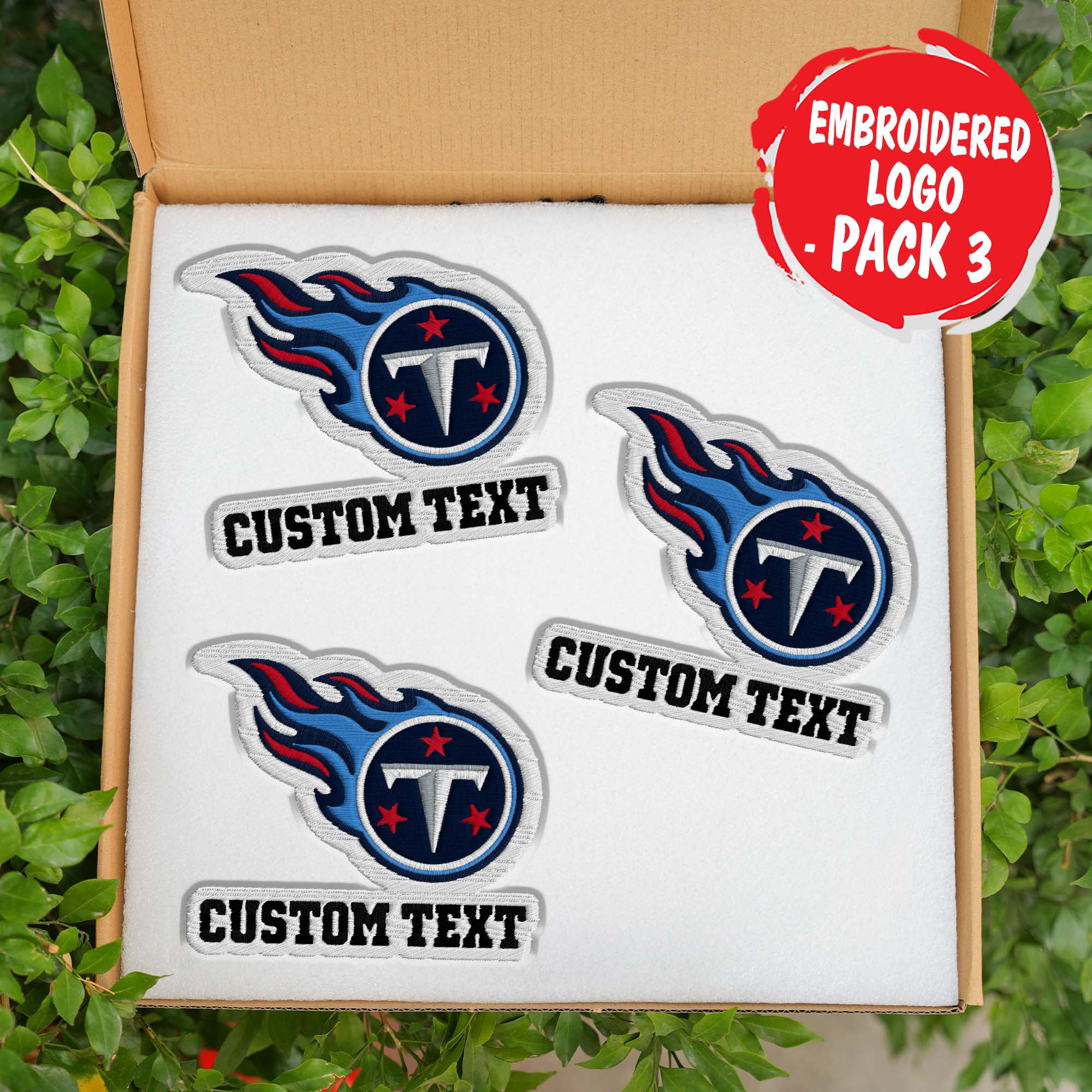 Tennessee Titans Customizable Fabric Patch PT76472