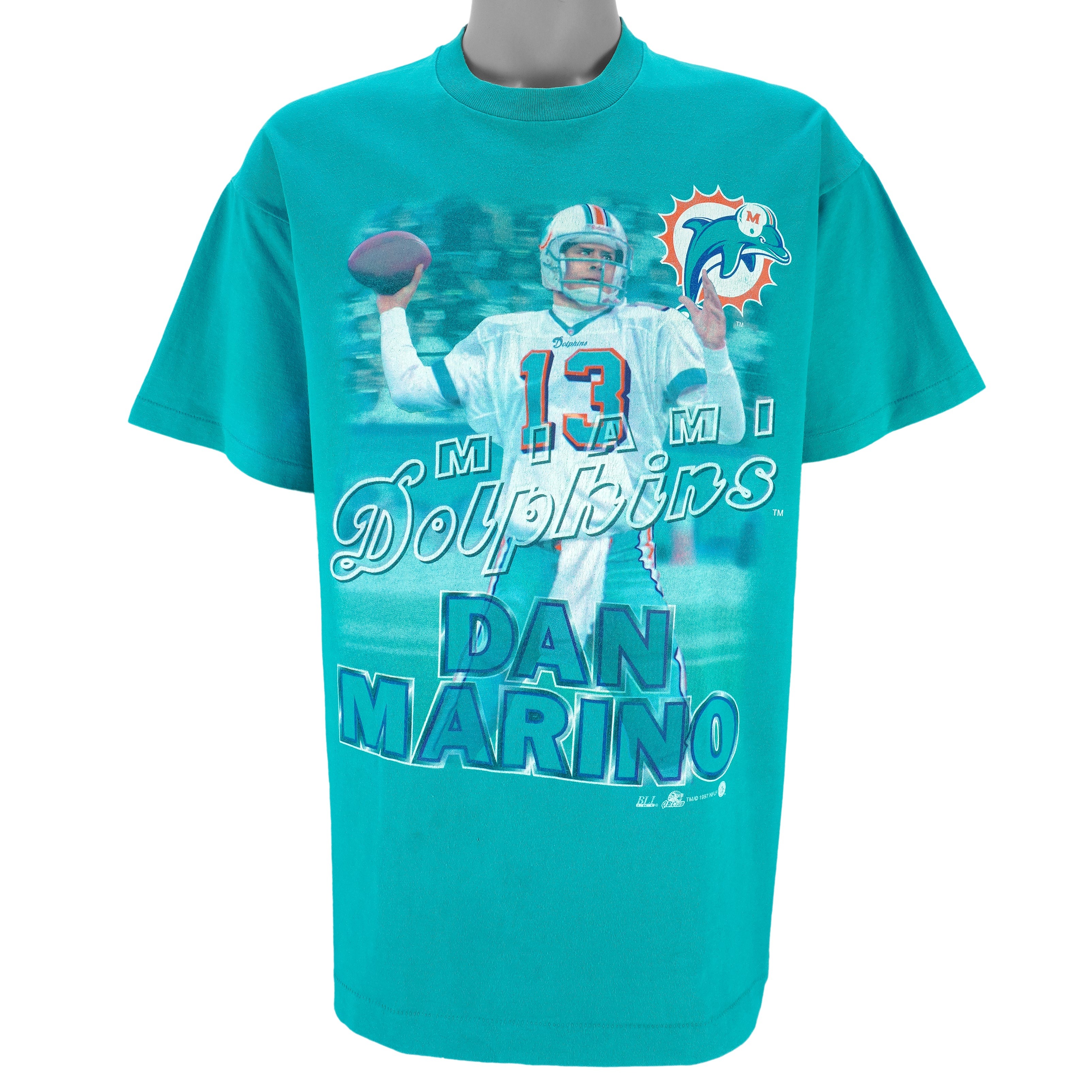 Miami Dolphins Dan Marino No. 13 QB MVP T-Shirt 1997 PT76474