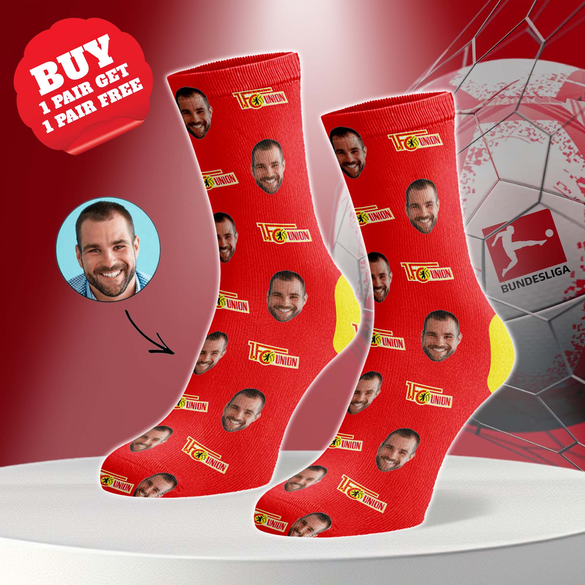 1. FC Union Berlin Personalized Middle Tube Socks PT76477
