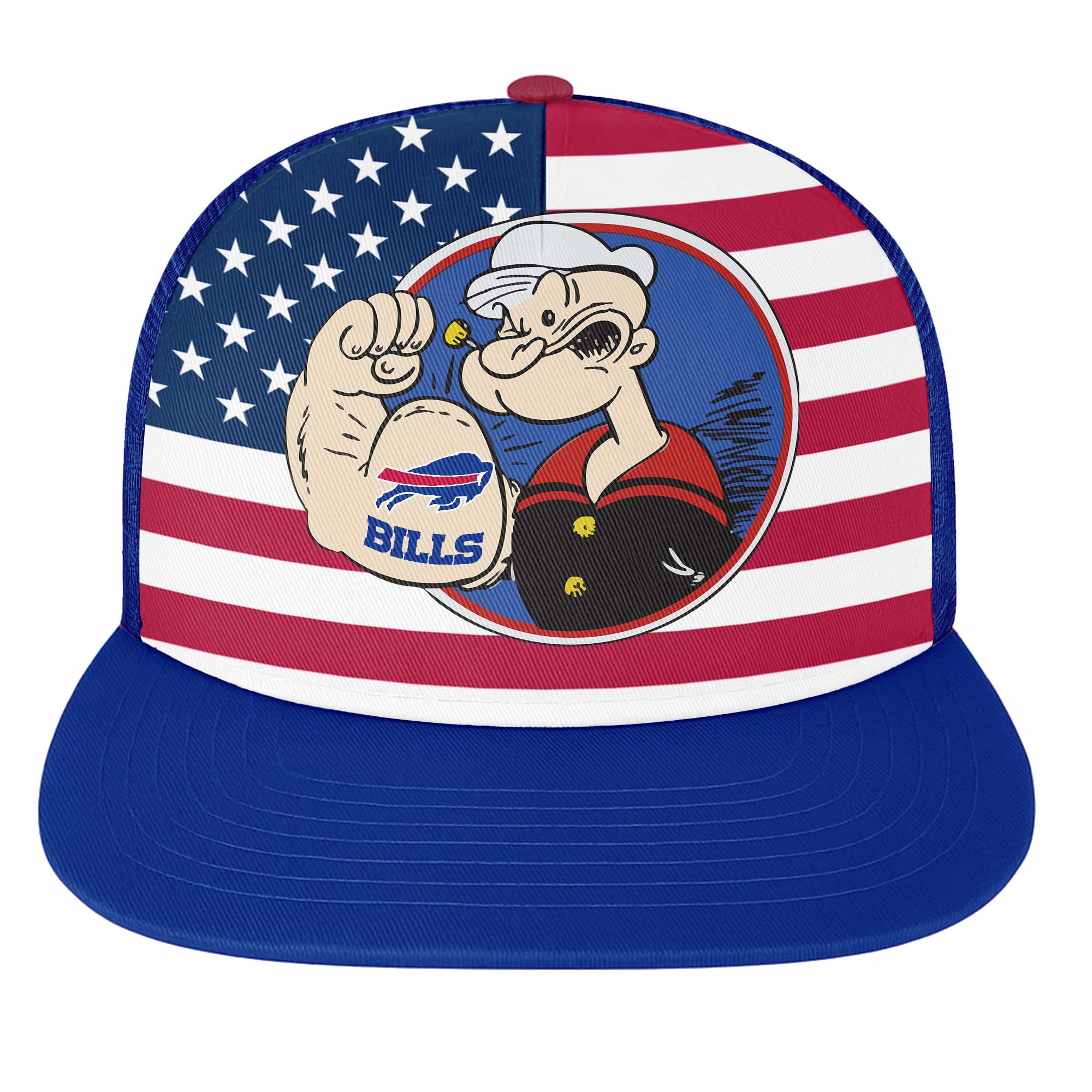 Buffalo Bills Vintage - NFL X Popeye Snapback Hat PT76709