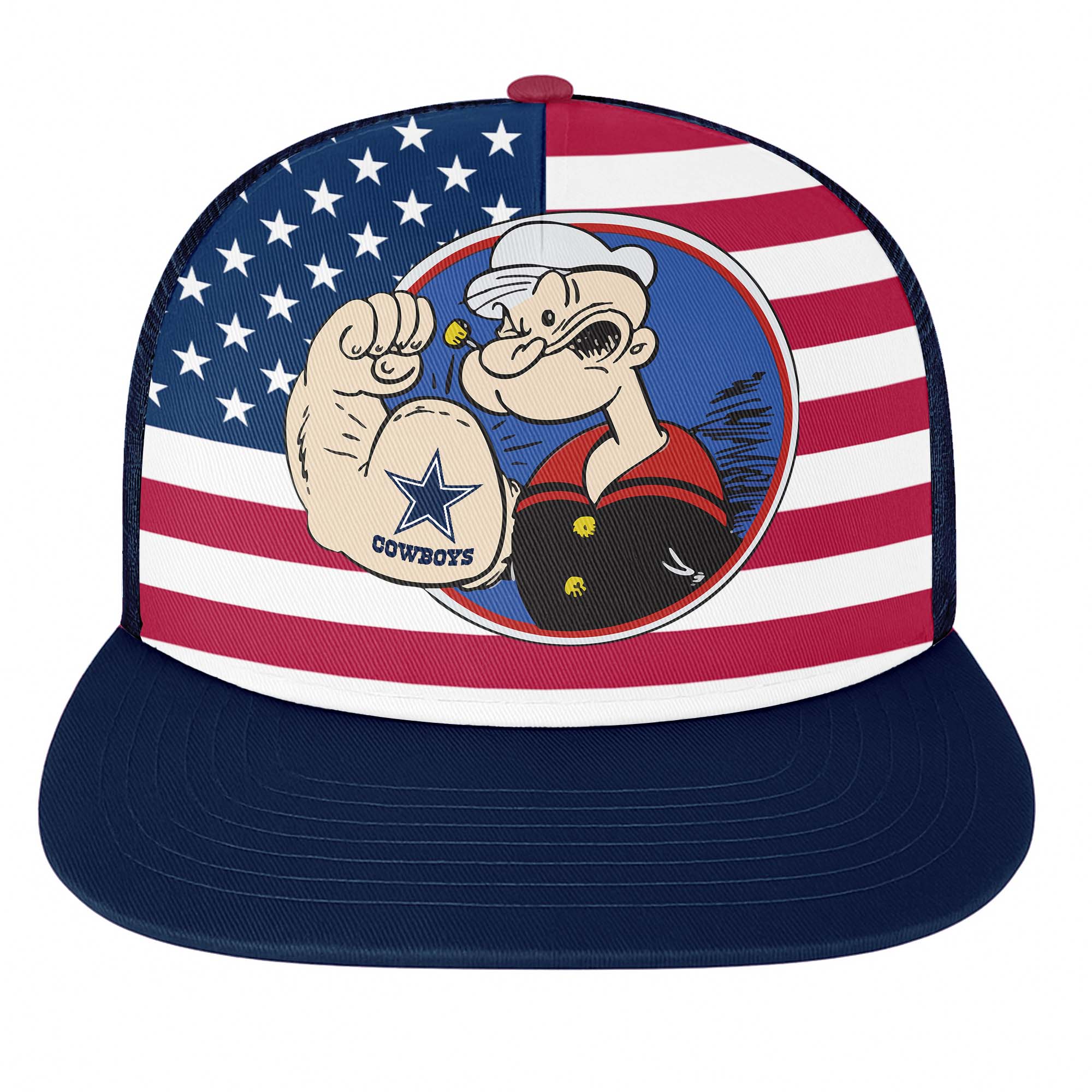 Dallas Cowboys Vintage - NFL X Popeye Snapback Hat PT76714