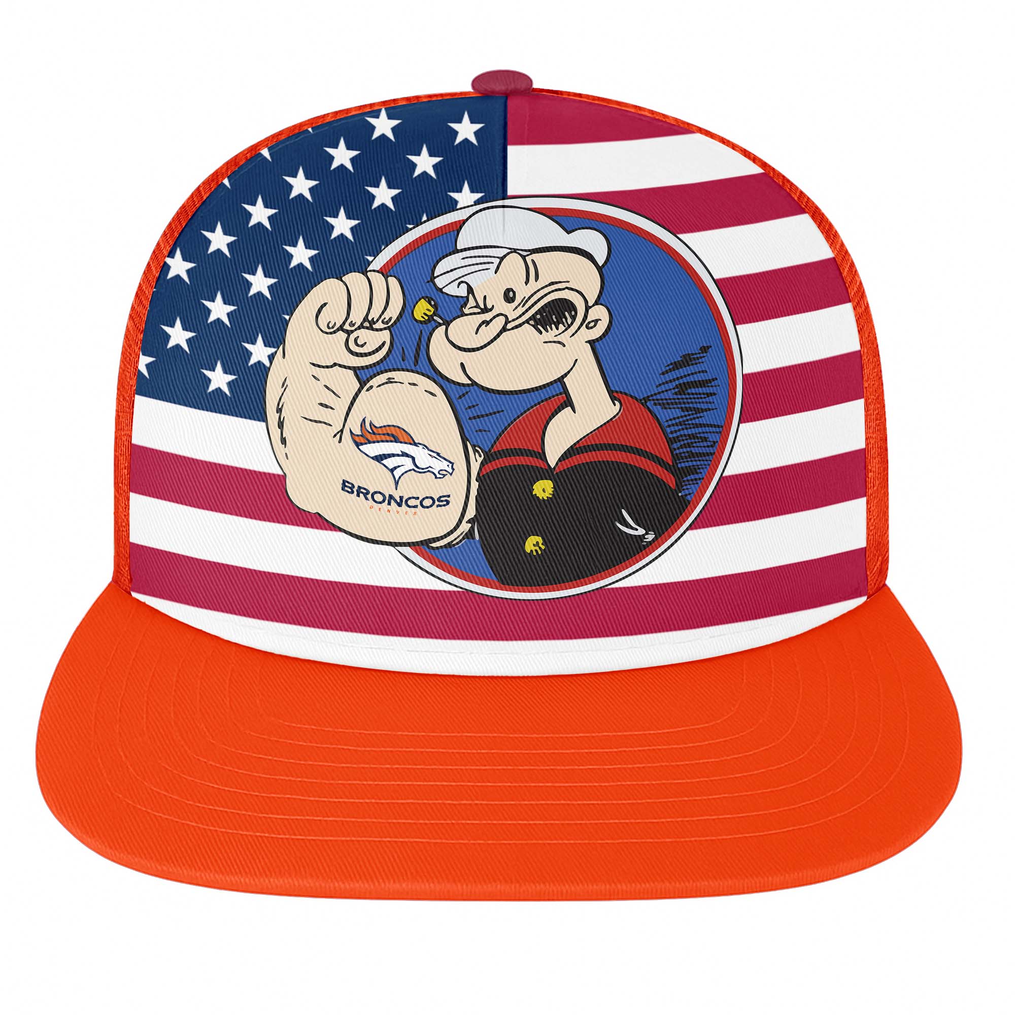 Denver Broncos Vintage - NFL X Popeye Snapback Hat PT76715