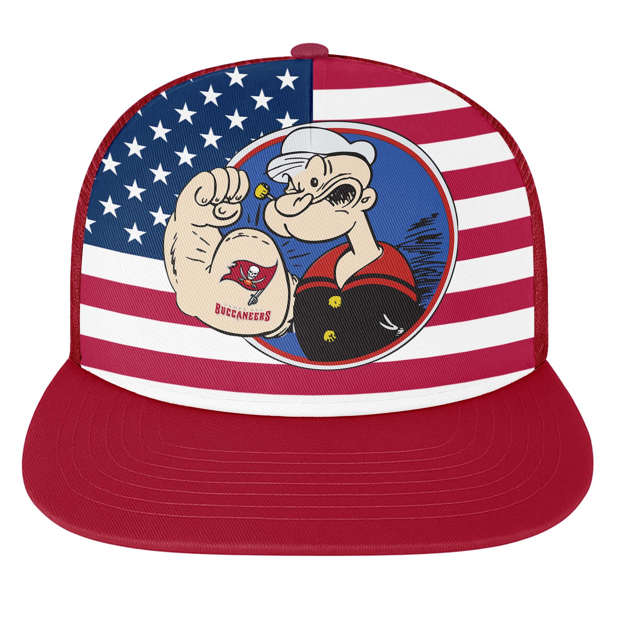 Tampa Bay Buccaneers Vintage - NFL X Popeye Snapback Hat PT76735