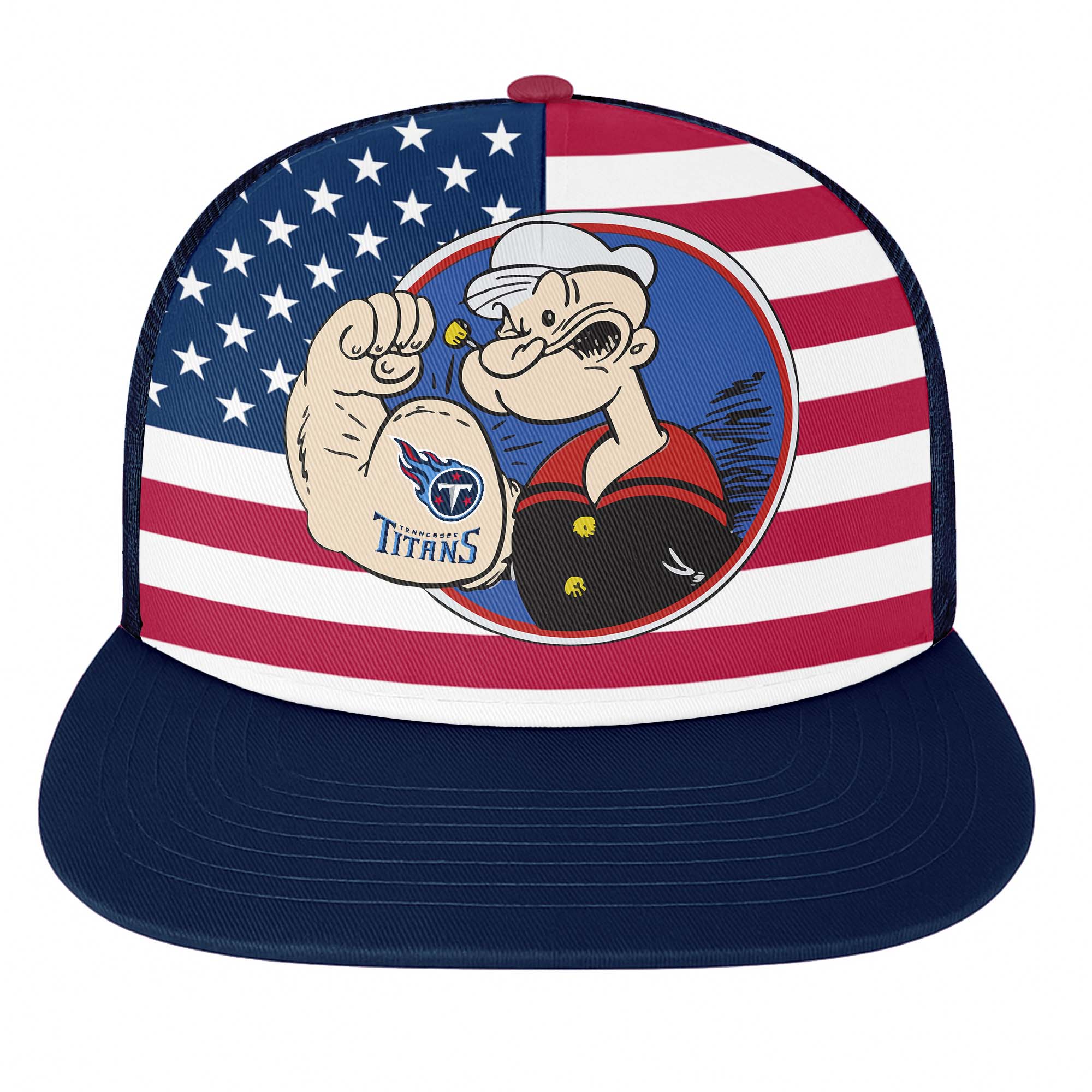 Tennessee Titans Vintage - NFL X Popeye Snapback Hat PT76736