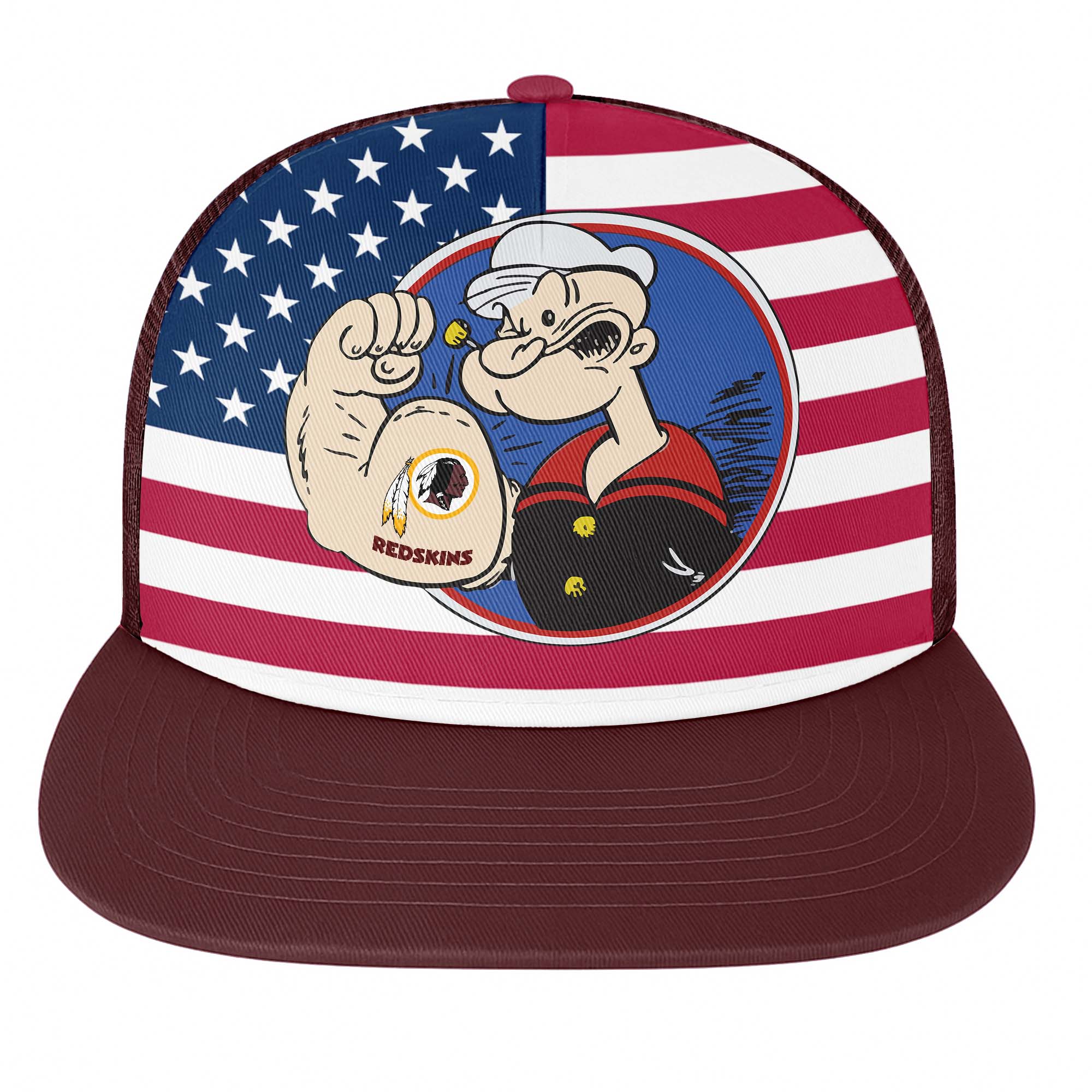 Washington Redskins Vintage - NFL X Popeye Snapback Hat PT76738