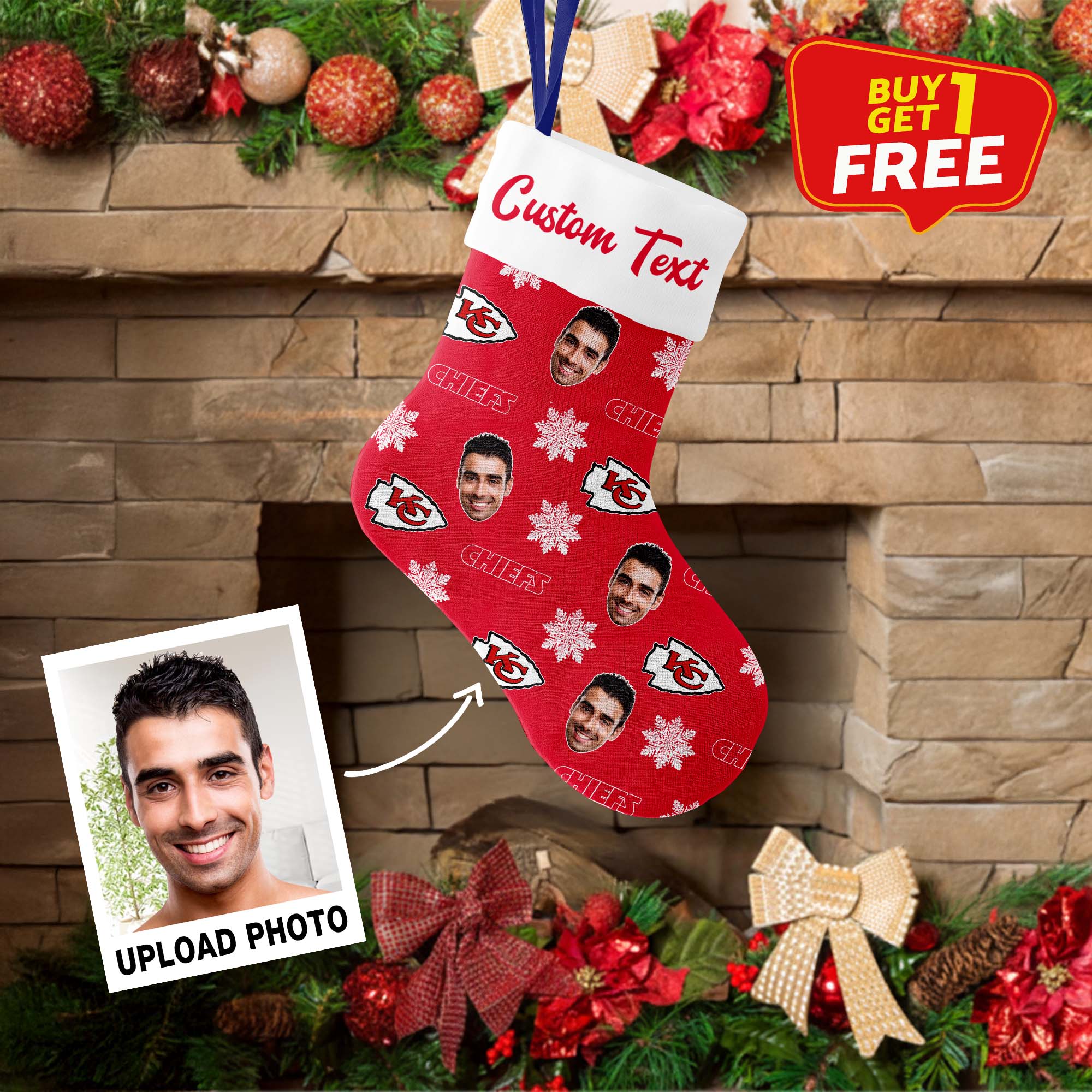 Kansas City Chiefs Christmas Stocking Socks PT76688