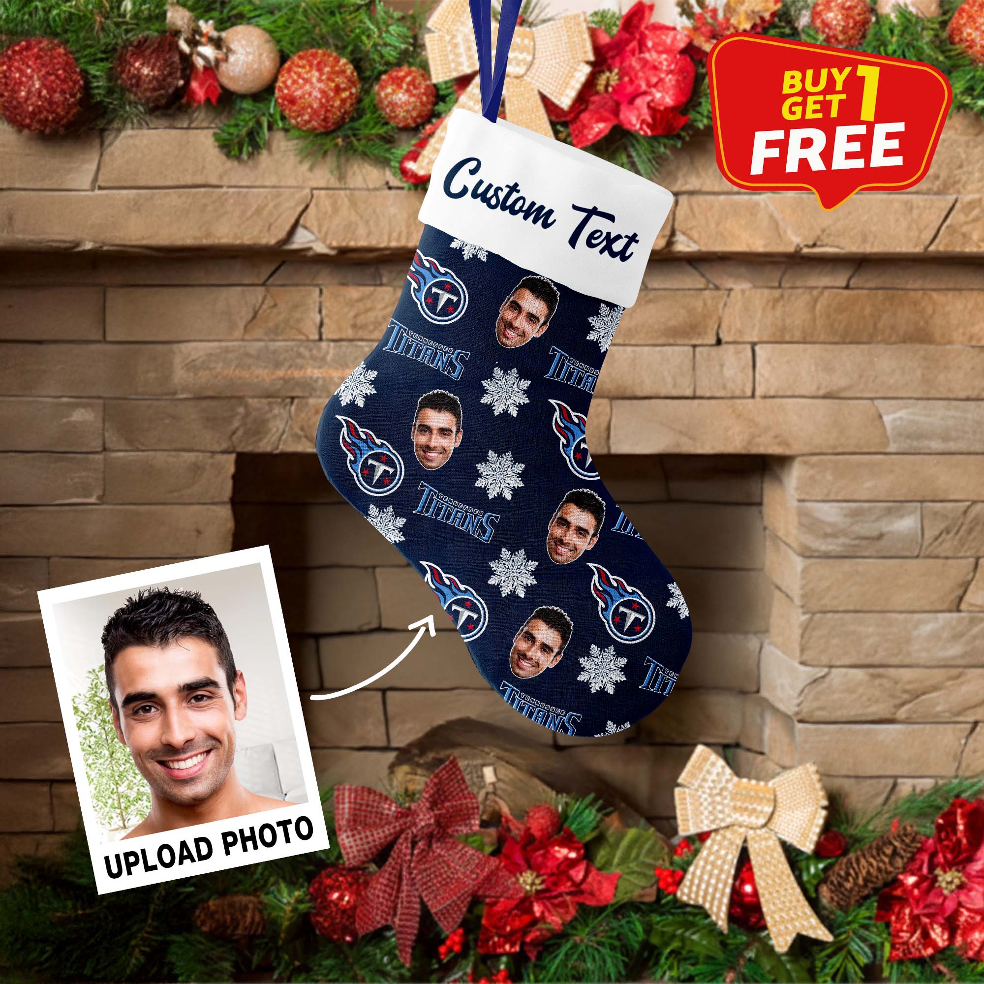 Tennessee Titans Christmas Stocking Socks PT76703