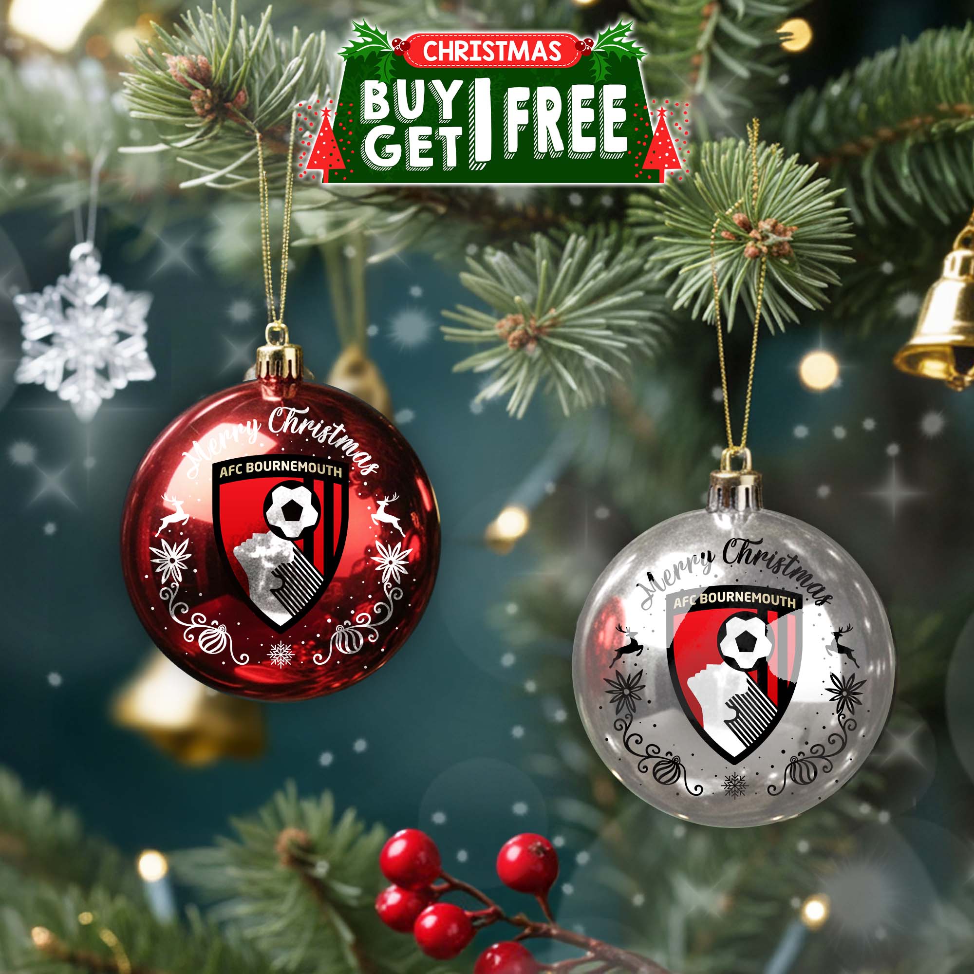 AFC Bournemouth Round Ball Ornament PT76778
