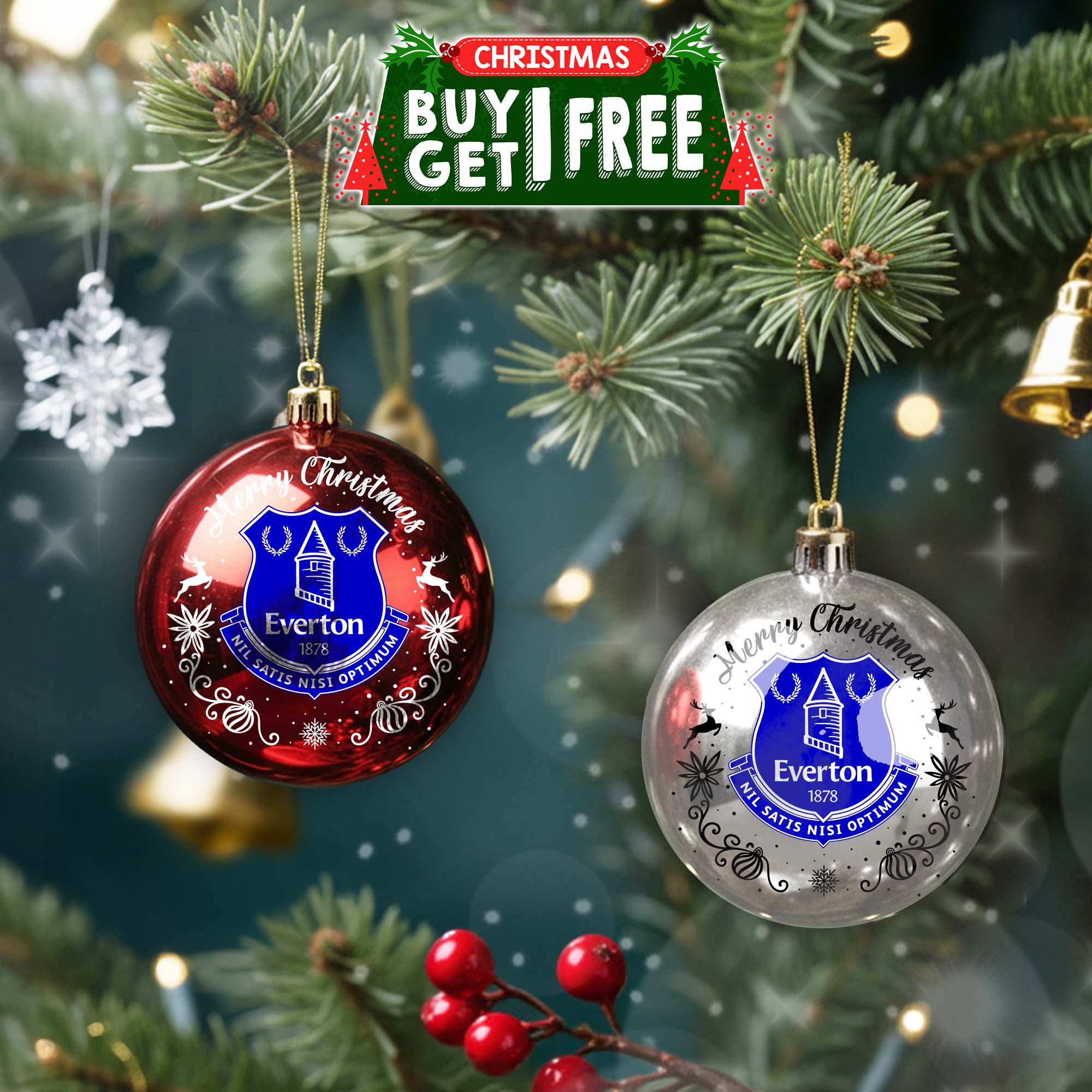 Everton F.C Round Ball Ornament PT76786