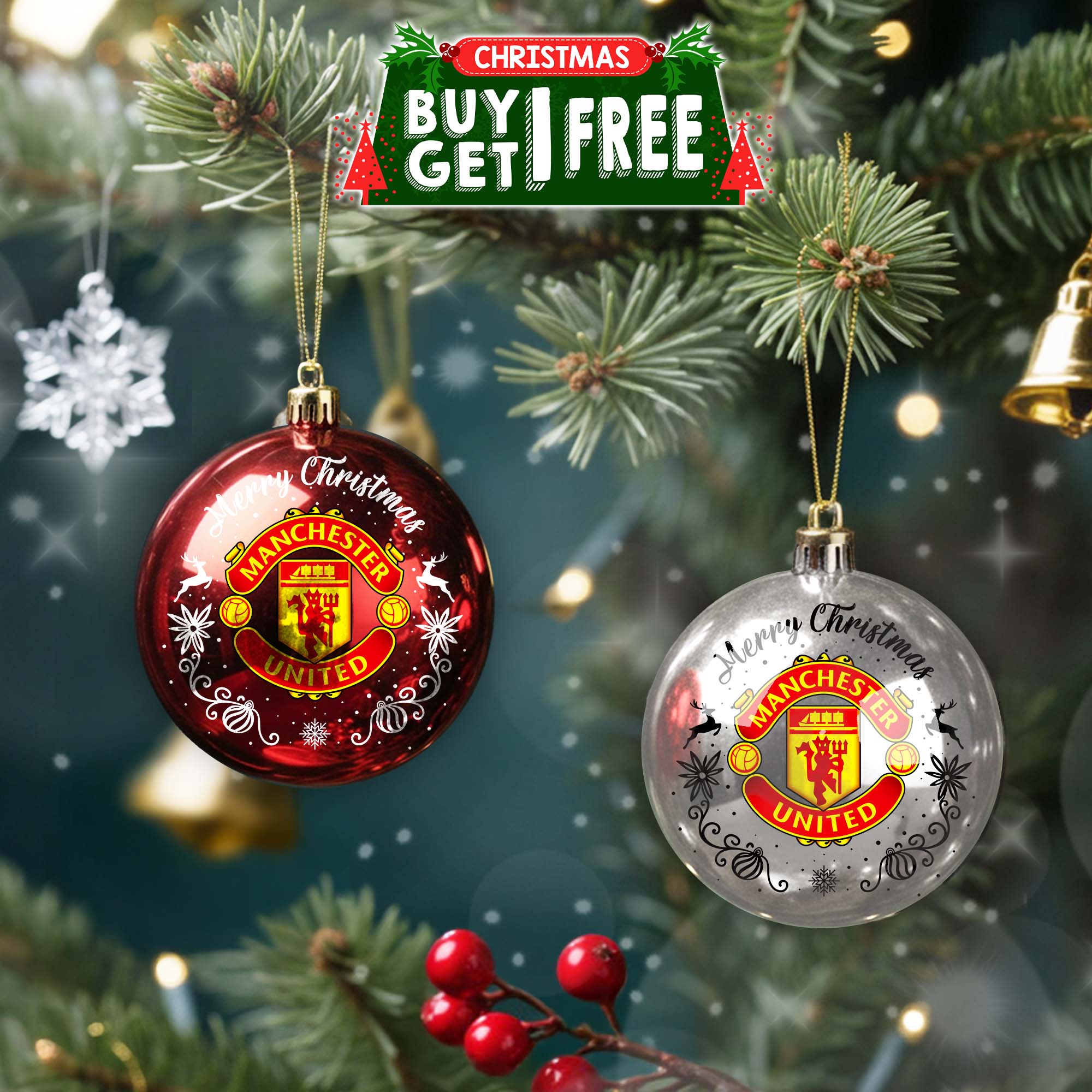 Manchester United F.C Round Ball Ornament PT76791