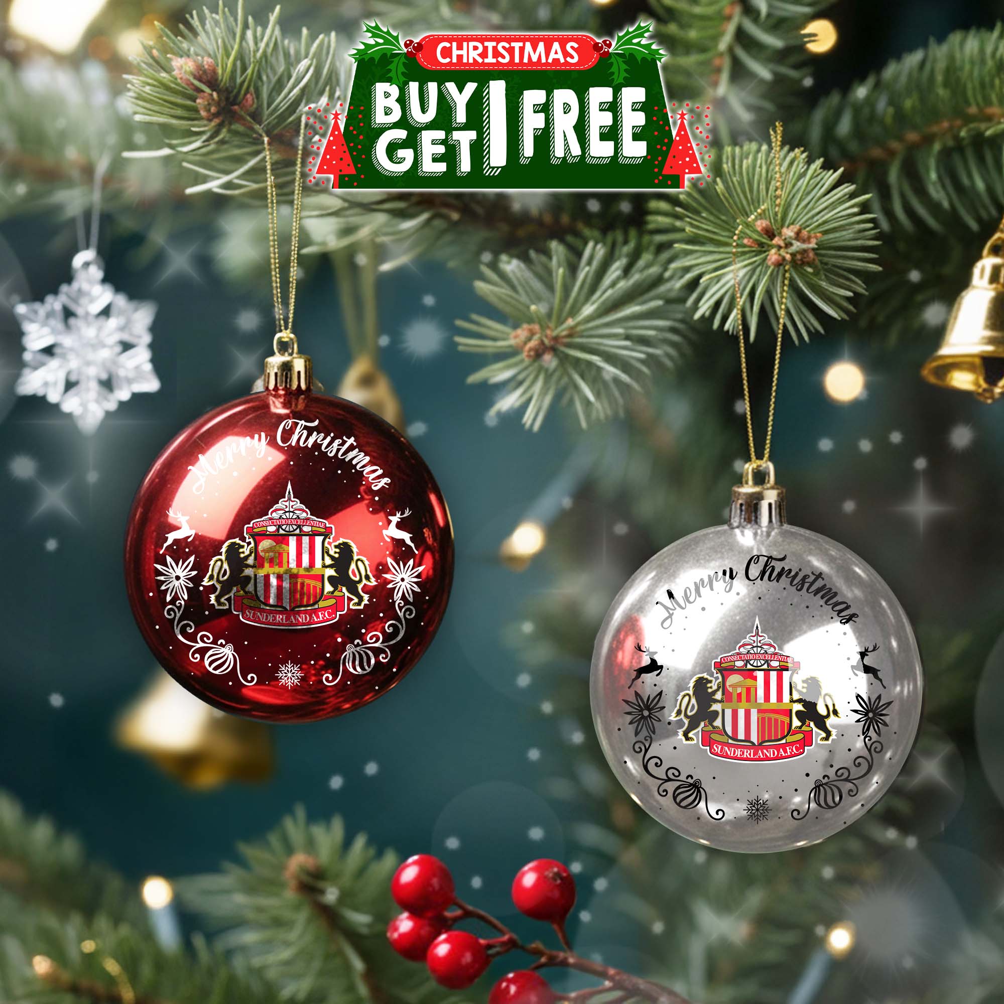 Sunderland A.F.C Round Ball Ornament PT76794