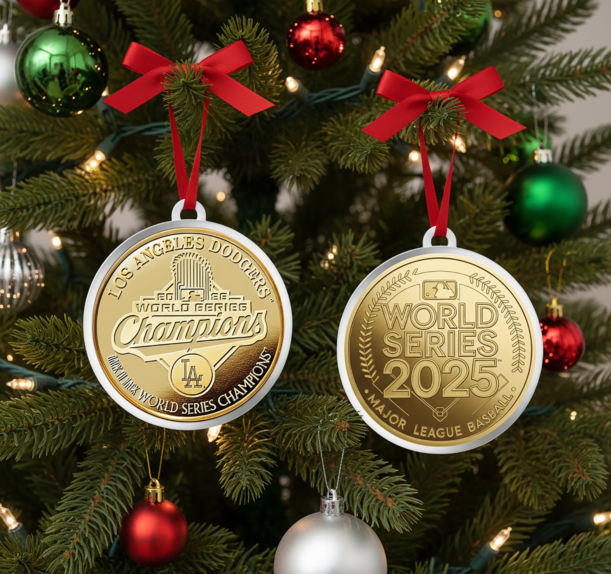 Los Angeles Dodgers 2025 World Series Champions Acrylic Ornament PT76639