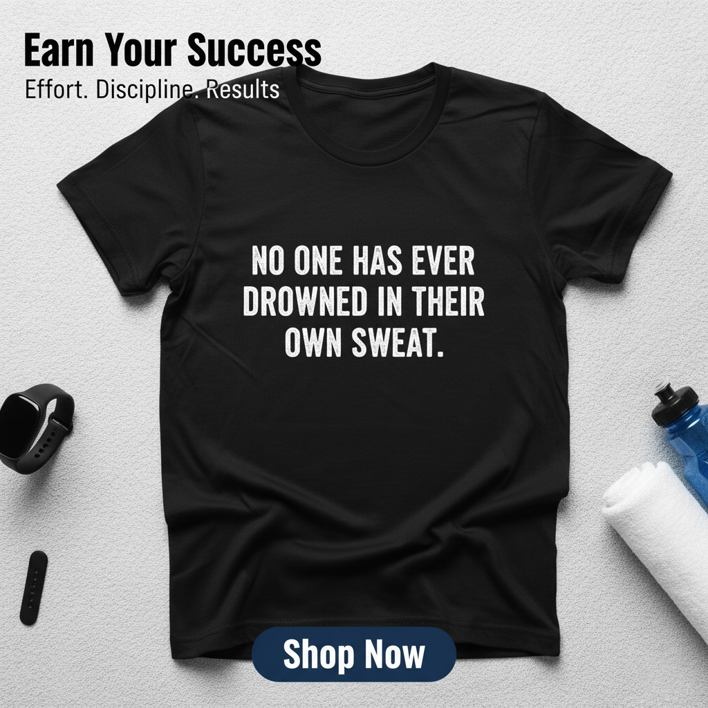 No one has ever drowned in their own sweat. PT76817