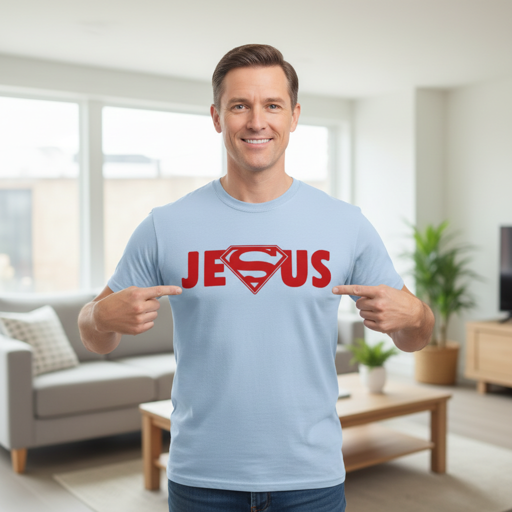Jesus Superman Logo T-Shirt PT76839