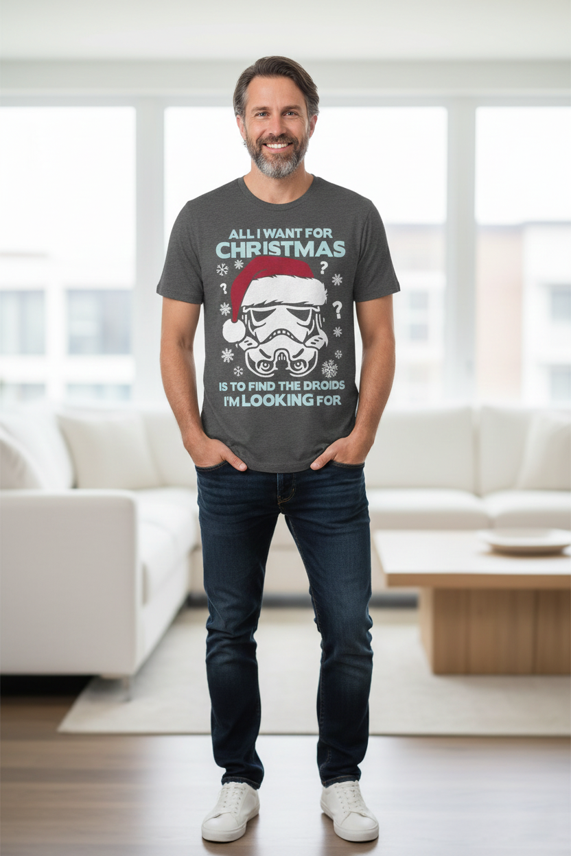 All I Want For Christmas Star Wars T-Shirt MS10378