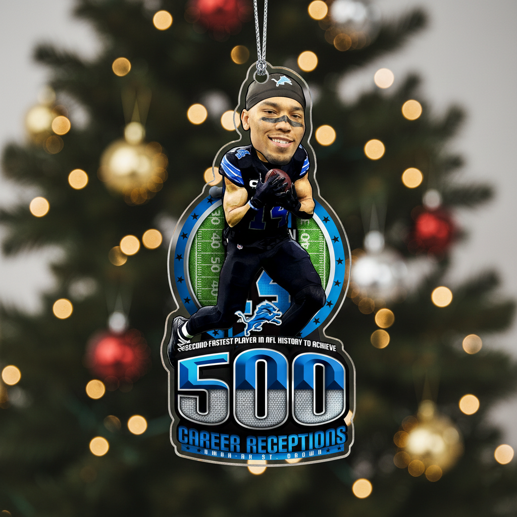 Amon Ra St Brown Detroit Lions Thanksgiving Day Ornament PT76900 (Copy)