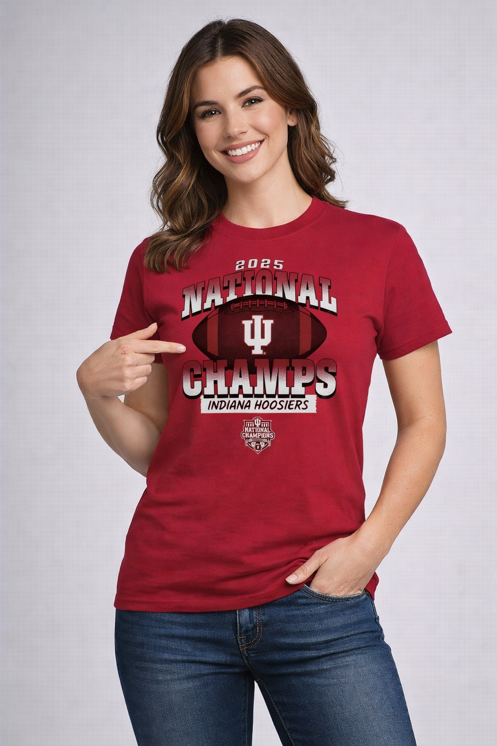 Indiana Hoosiers 2025 National Champions Team T-Shirt  PT77243