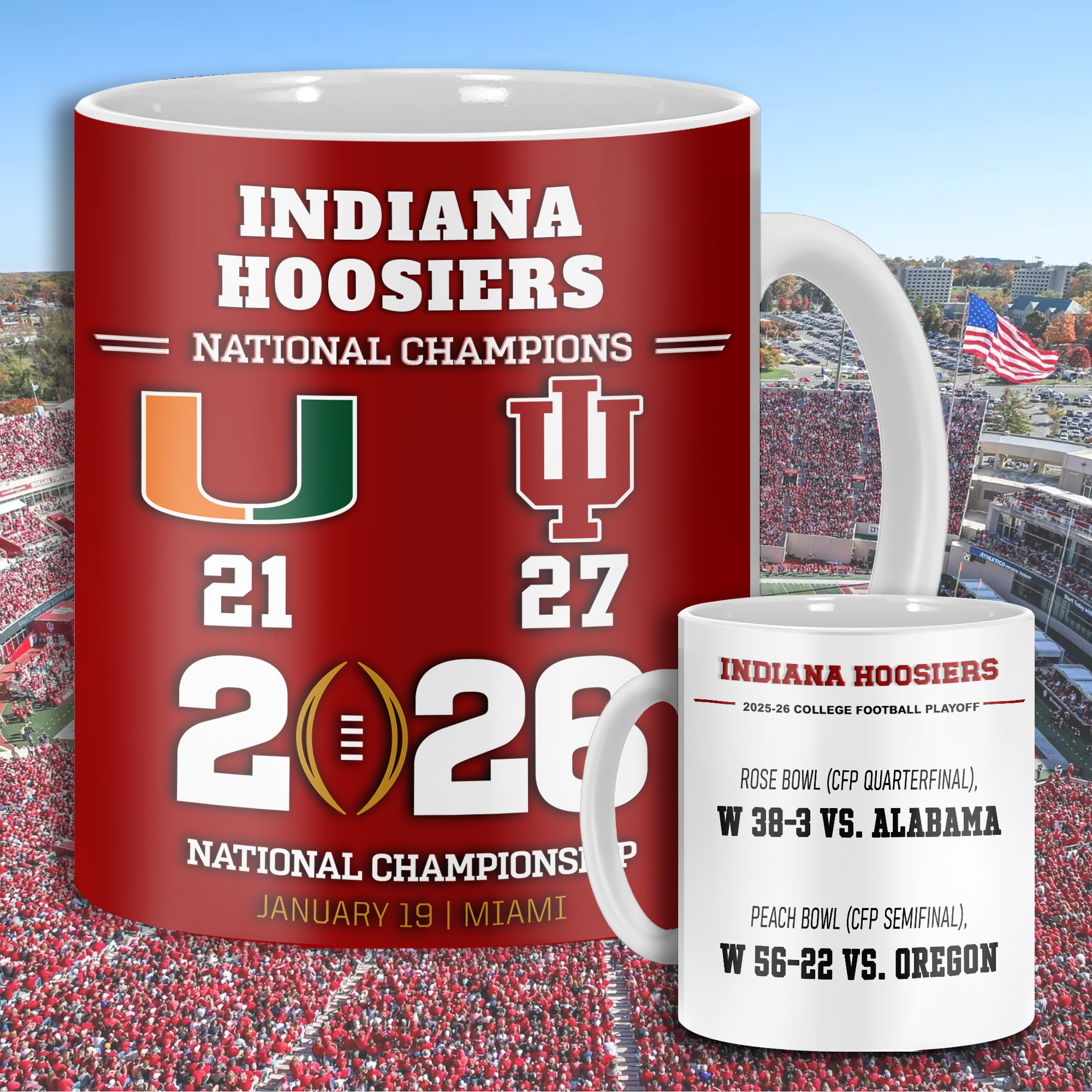 Indiana Hoosiers 2025 National Champs Mug PT77251