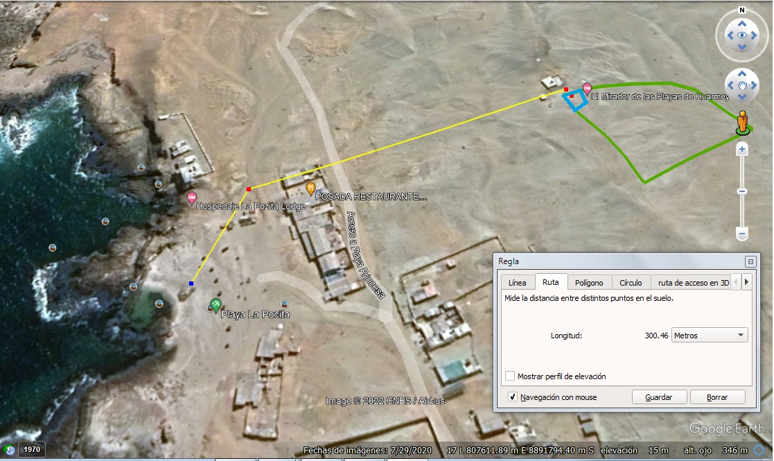 DISTANCIA A PLAYA POCITAS