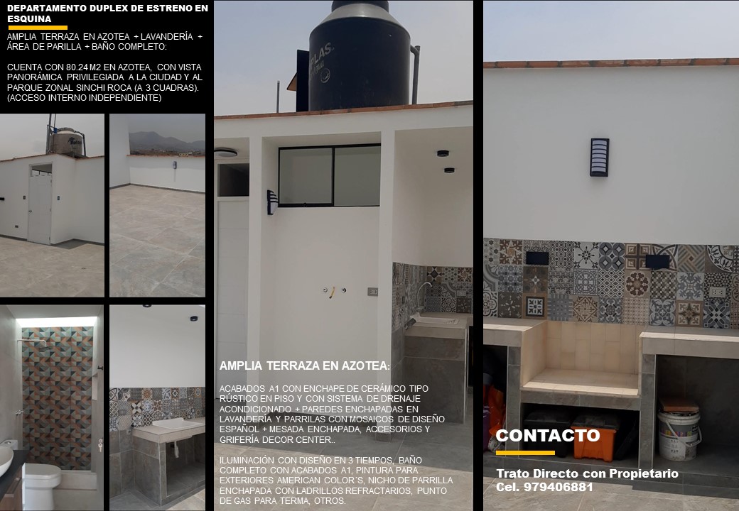 DUPLEX CON TERRAZA Y PARRILLA