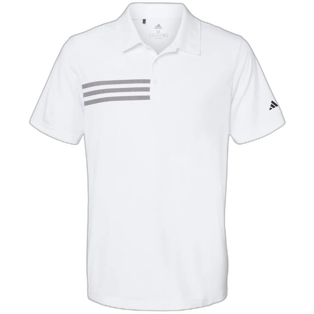 Adidas A324 3-Stripes Chest Polo – POD — White/ Black