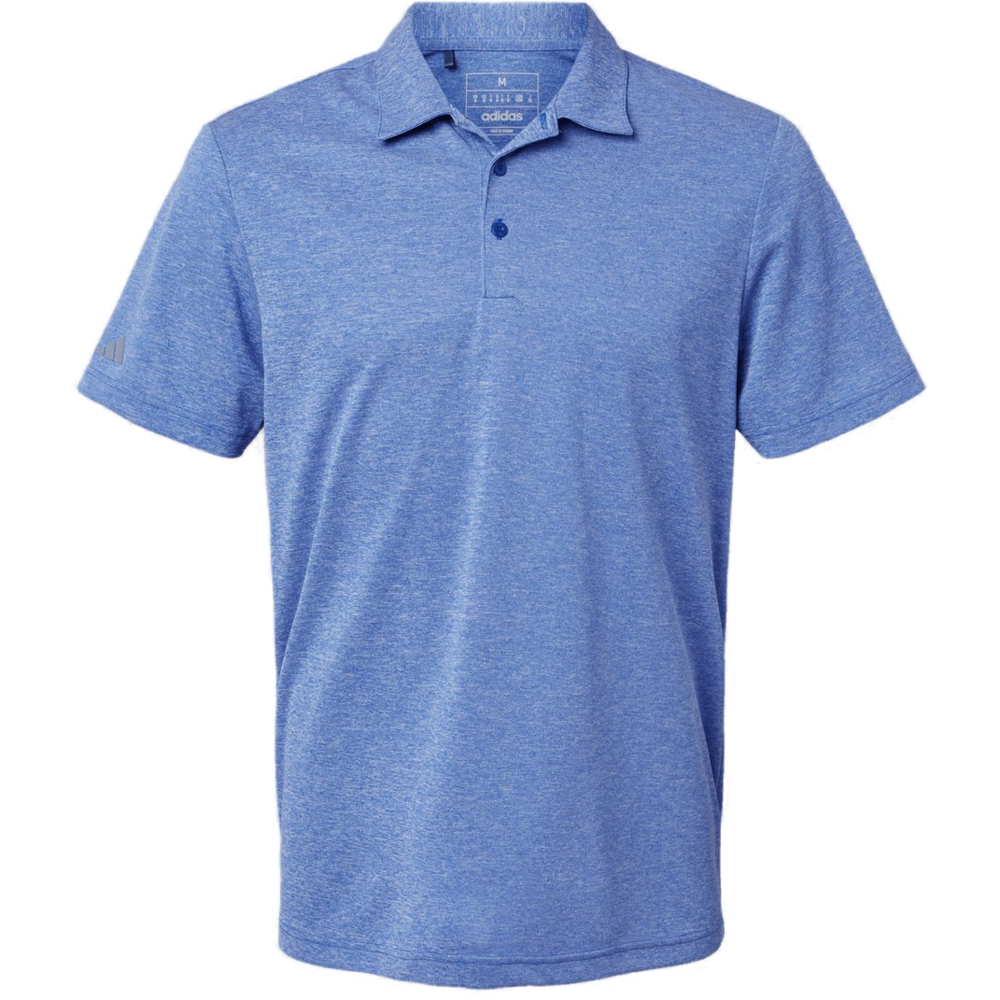 Heathered Polo — Collegiate Royal Melange