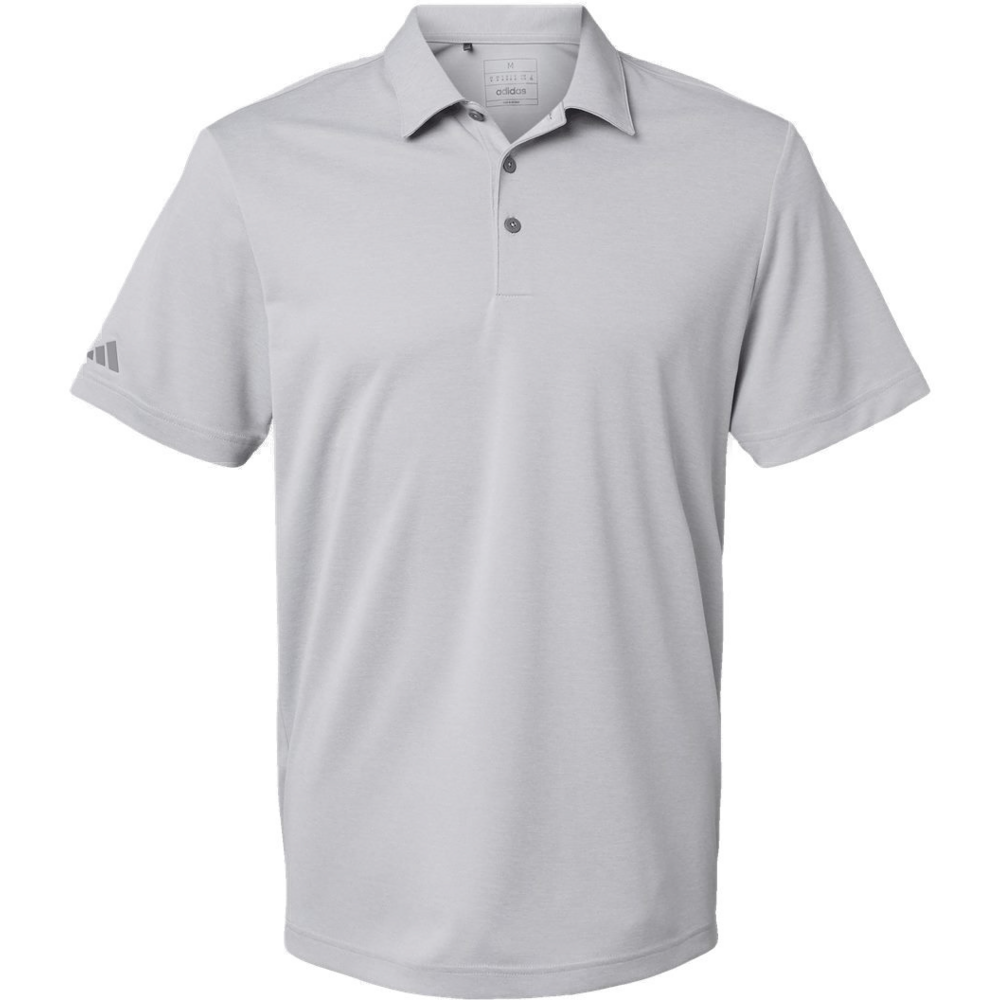 Heathered Polo — Grey Two Melange
