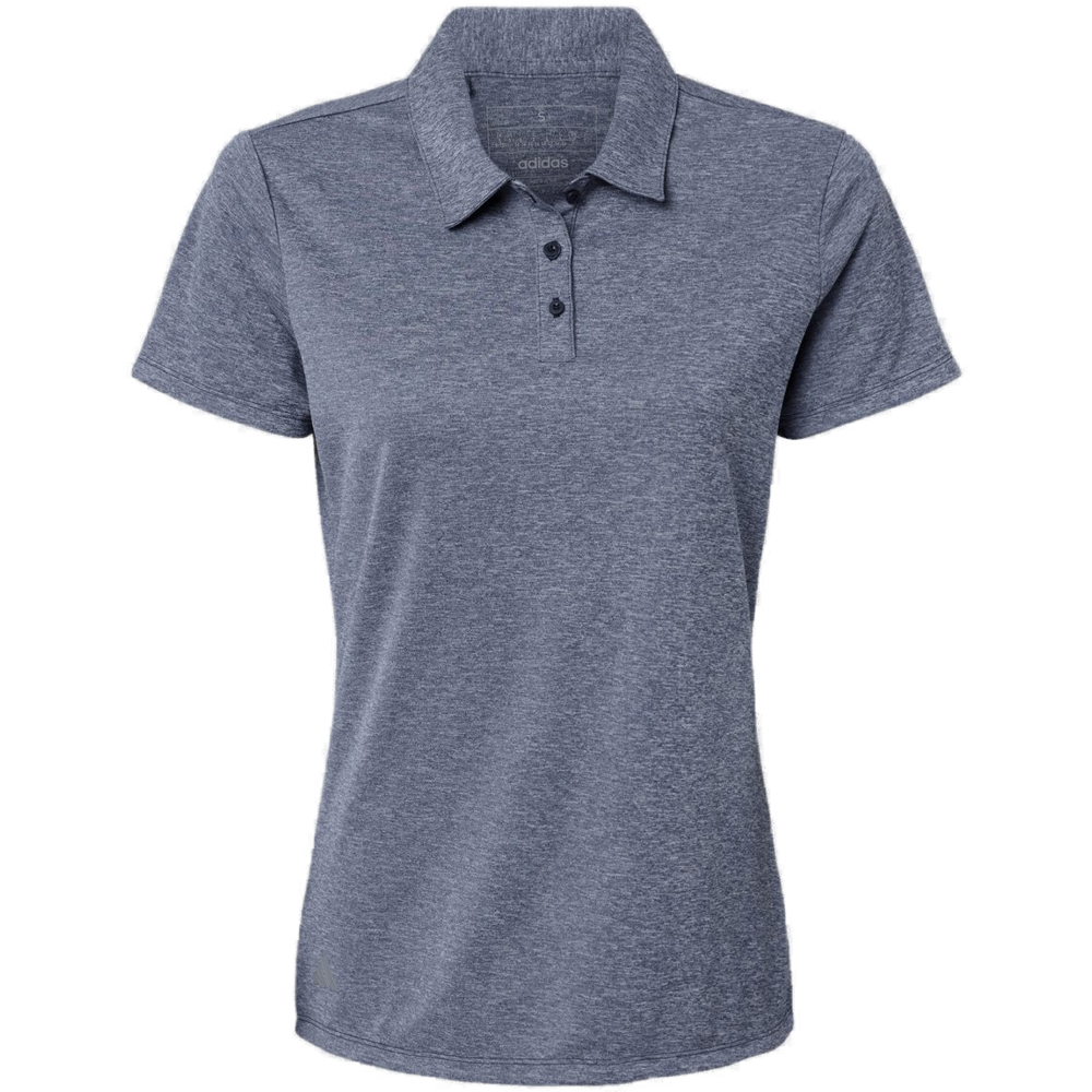 Women's Heathered Polo — Collegiate Navy Melange