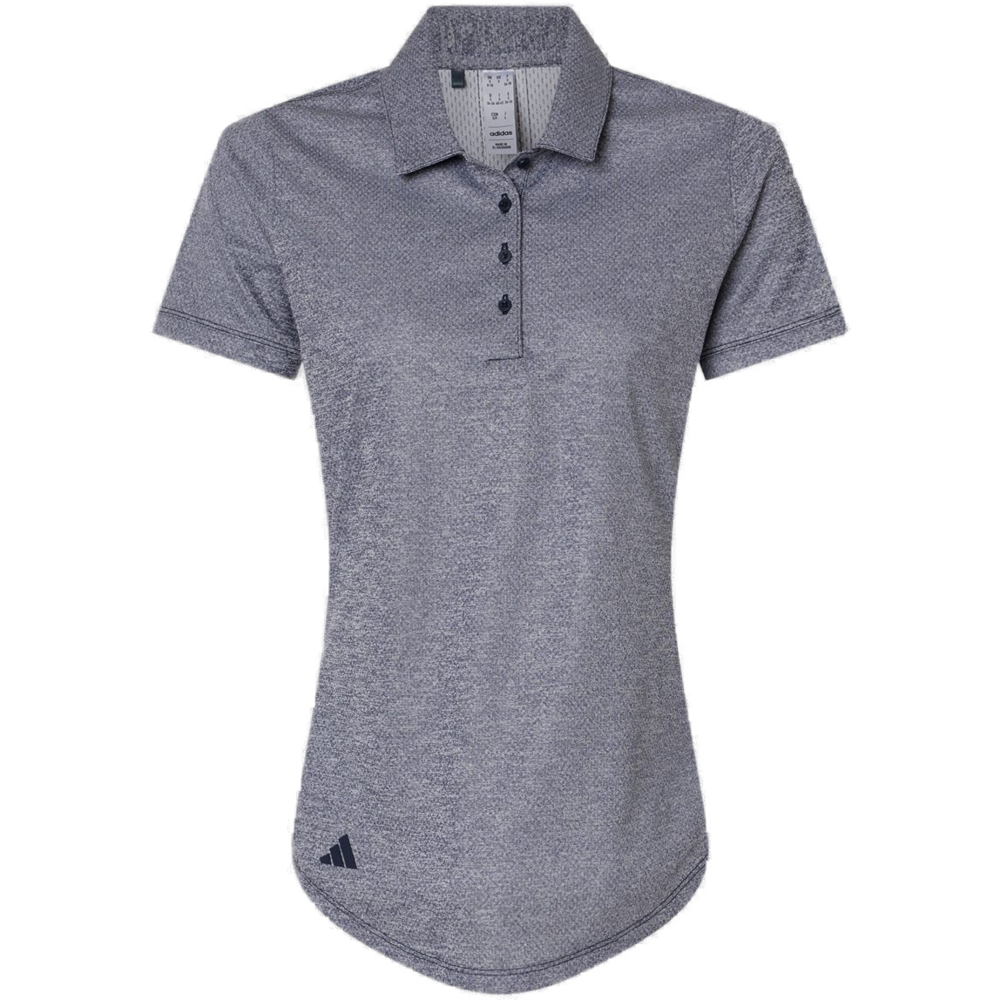 Women's Space Dyed Polo — Collegiate Navy Melange