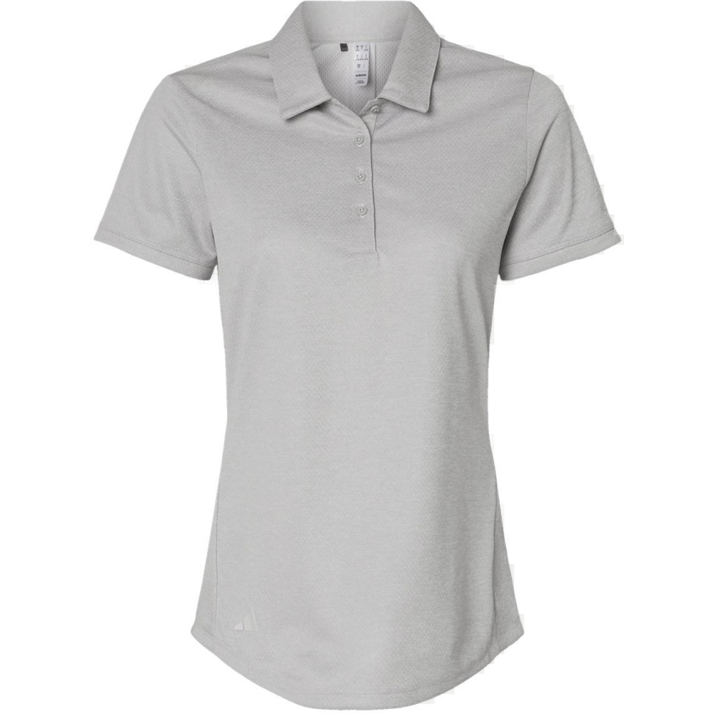 Women's Space Dyed Polo — Grey One Heather