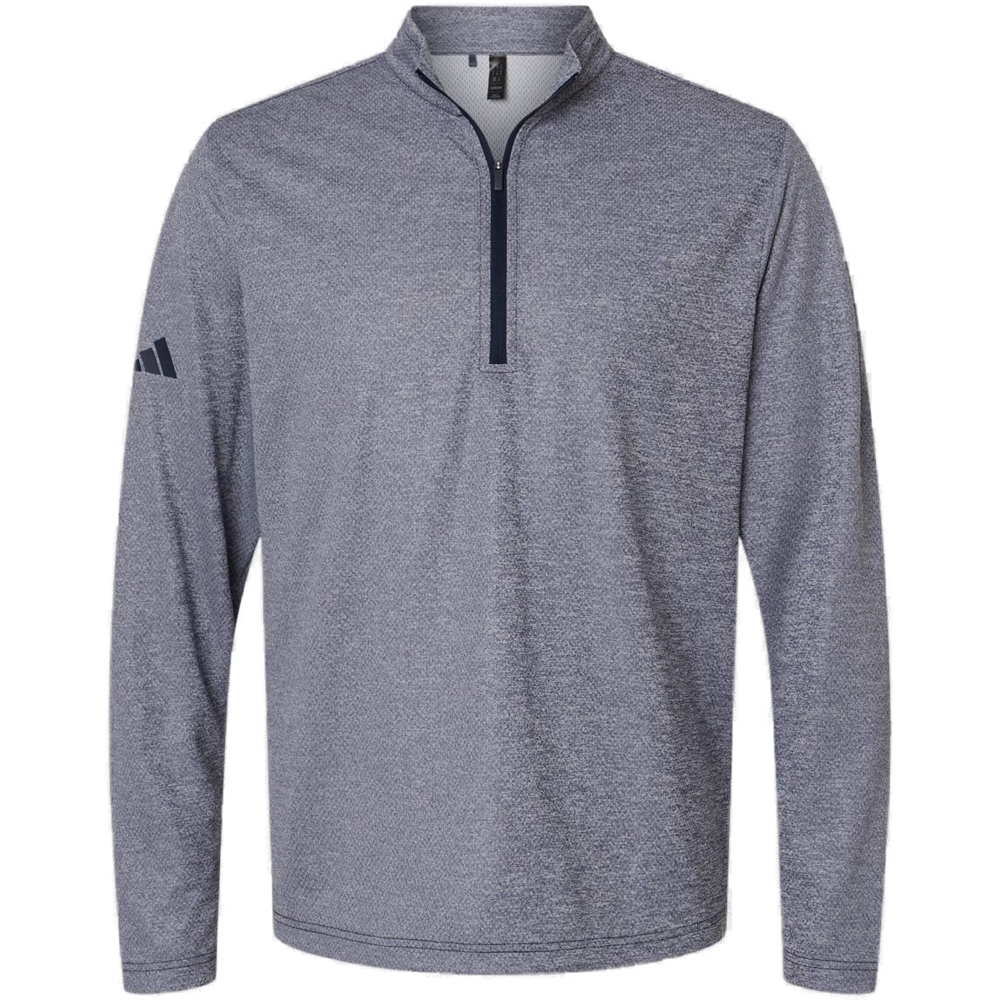 Space Dyed Quarter-Zip Pullover — Collegiate Navy Melange