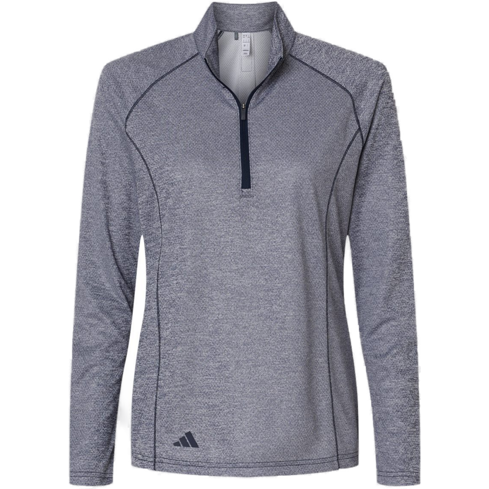 Women's Space Dyed Quarter-Zip Pullover — Collegiate Navy Melange