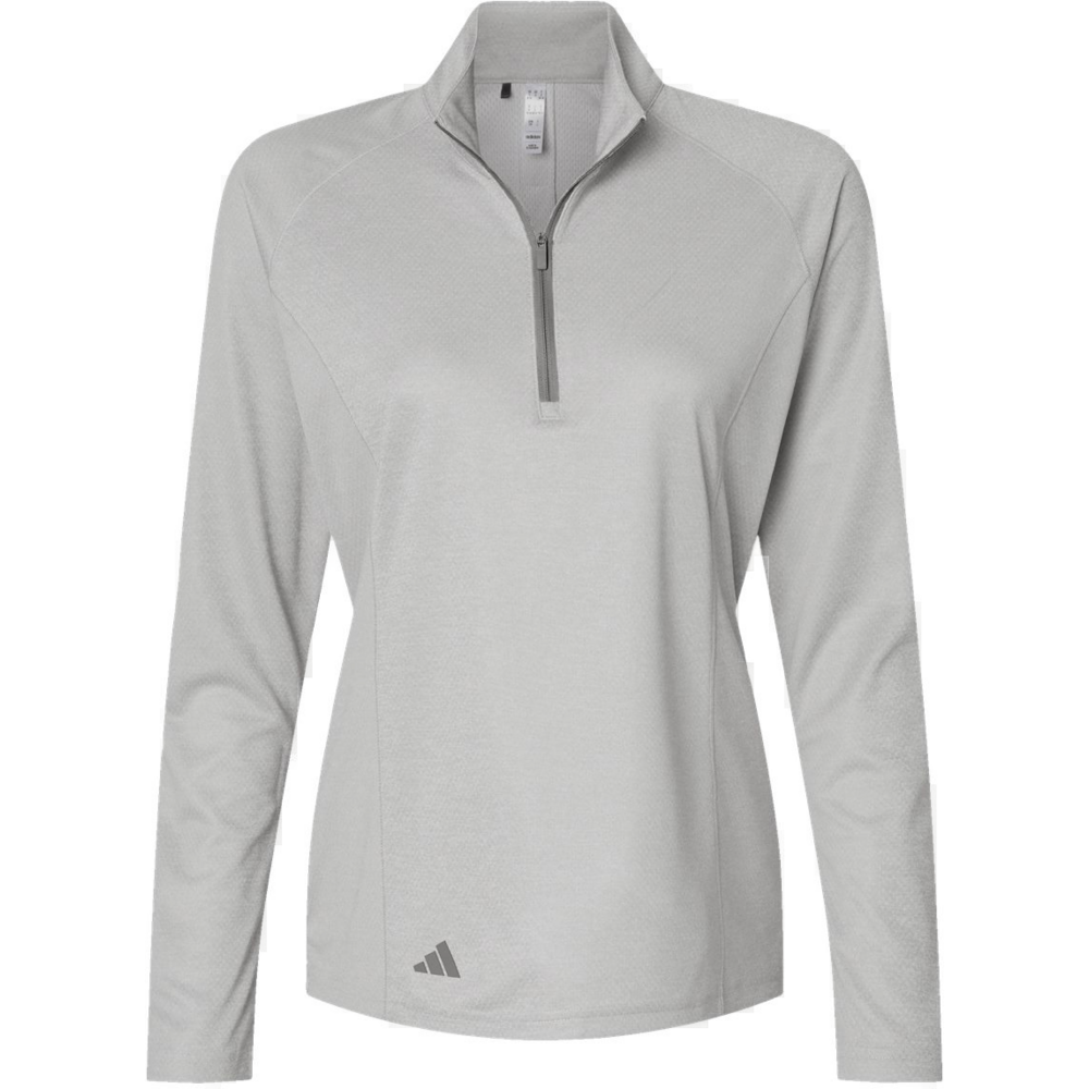 Women's Space Dyed Quarter-Zip Pullover — Grey One Heather
