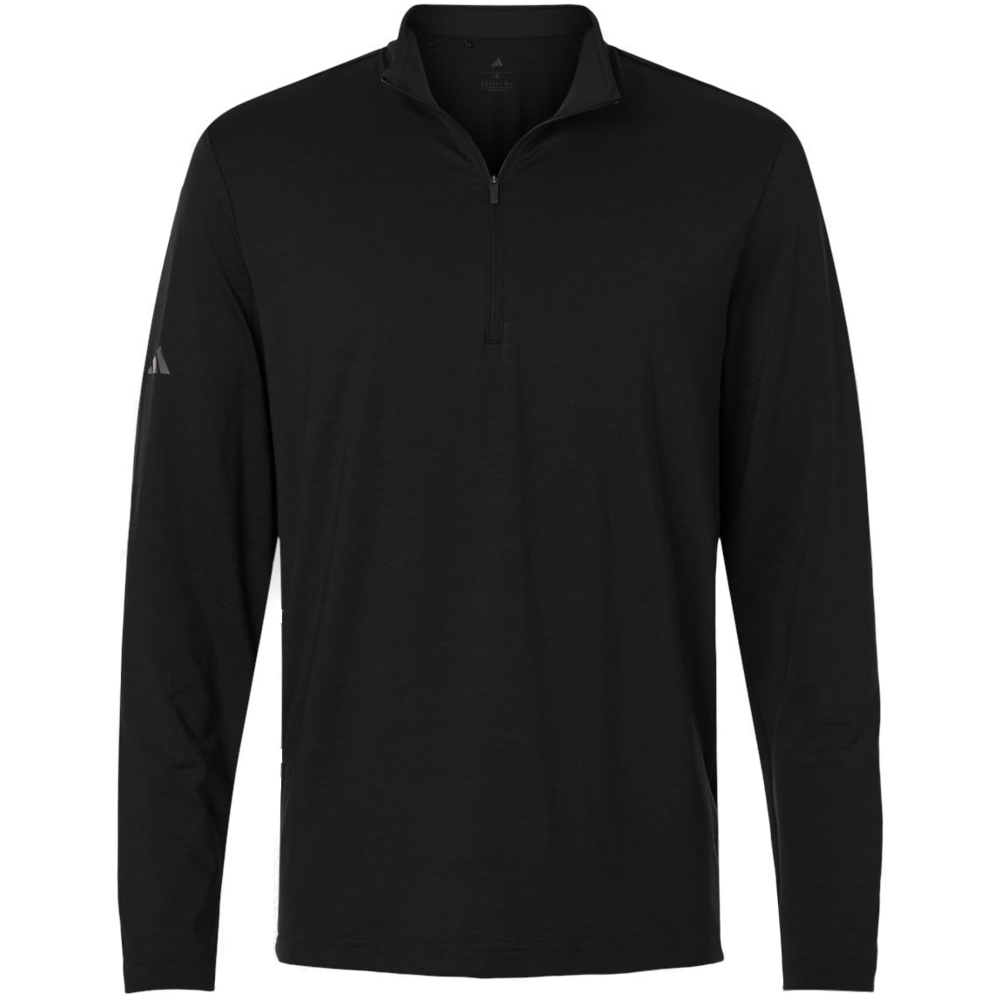 Men's Textured Stripe Quarter-Zip Pullover