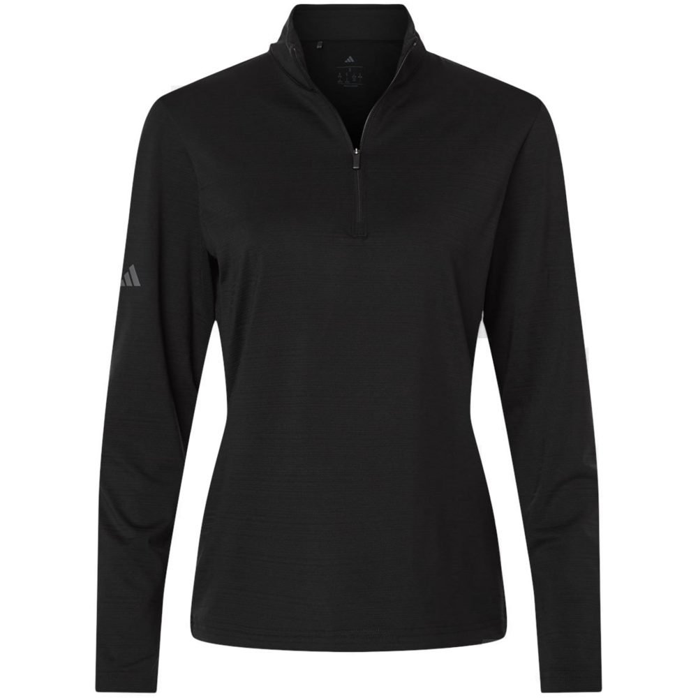 Women's Textured Stripe Quarter-Zip Pullover