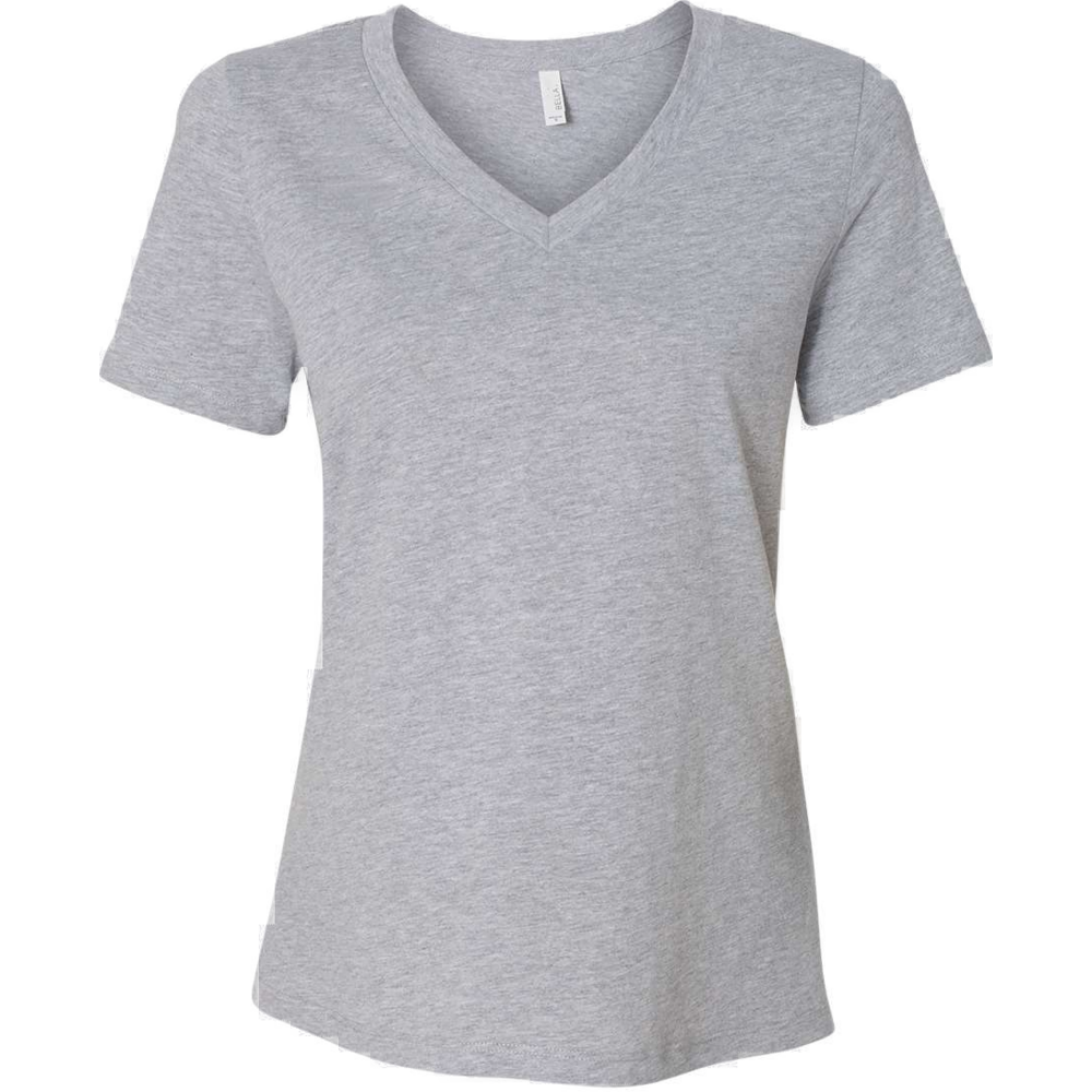 Women's Relaxed Heather CVC V-Neck Tee