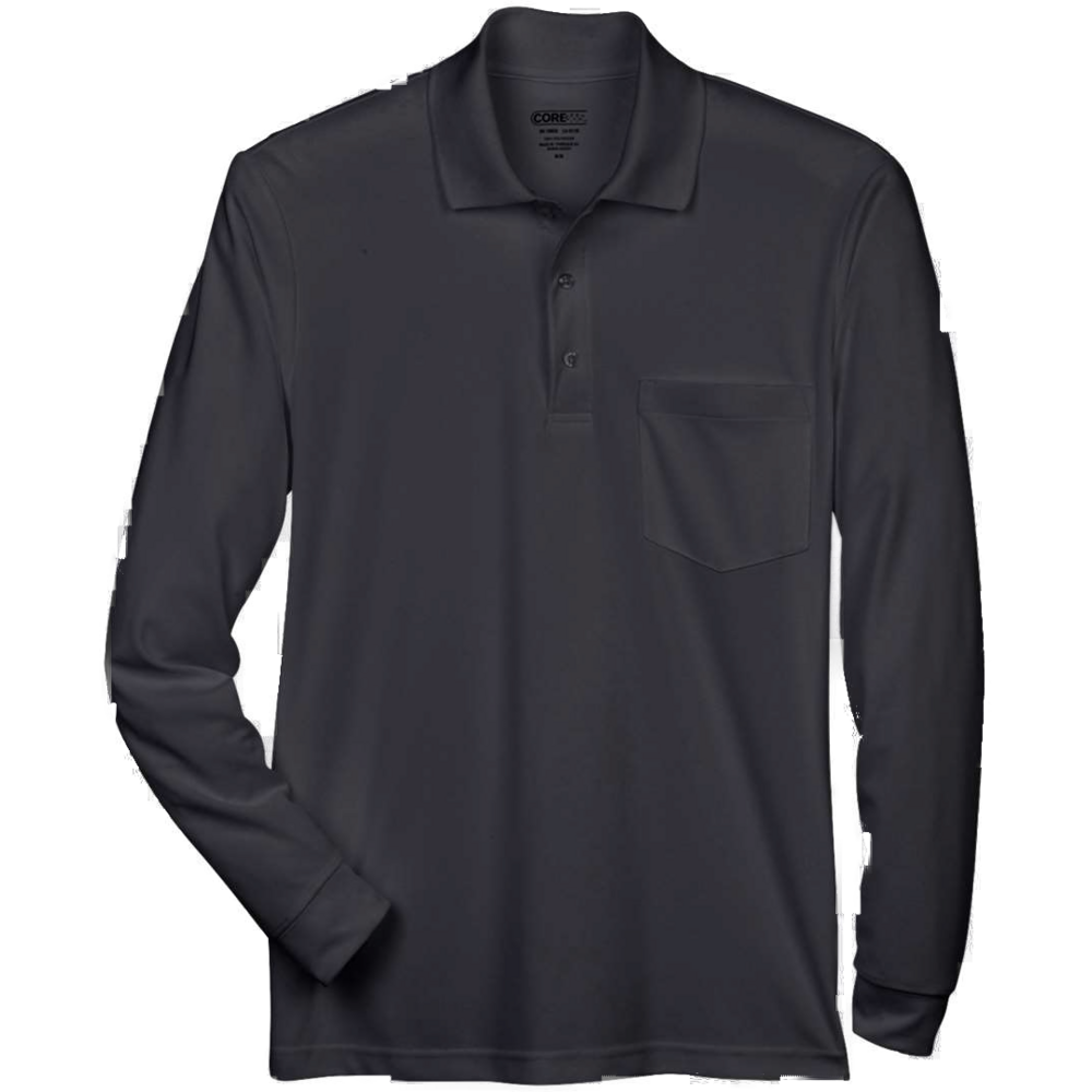 Pinnacle Performance Long Sleeve Piqué Polo with Pocket