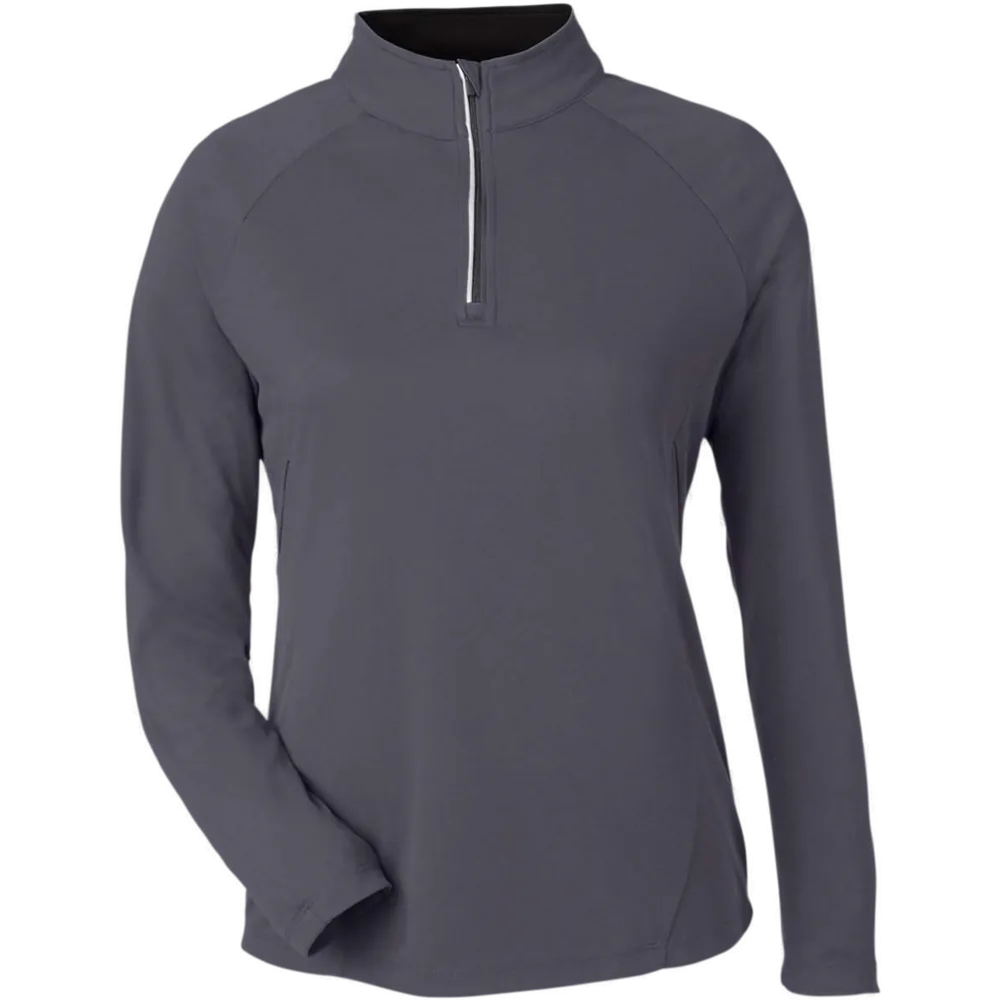 CORE365 CE418W Women's Origin Performance Quarter-Zip – POD — Carbon/ Black