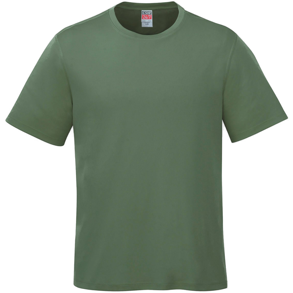 S5610Y - Parkour - Youth RING SPUN Combed Cotton Crewneck T-Shirt — Fatigue Green