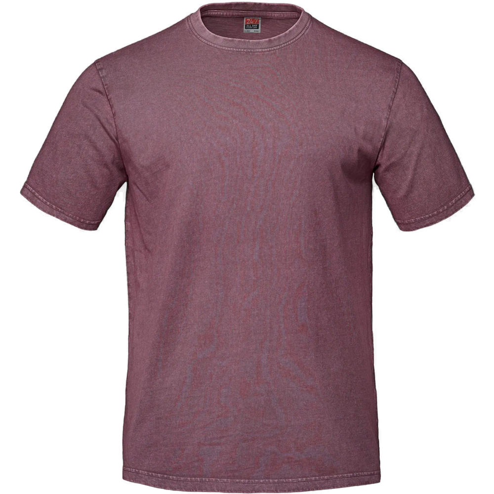 S05670 - HORIZON - Vintage Wash Cotton Crewneck T-Shirt — Vintage Dark Rose