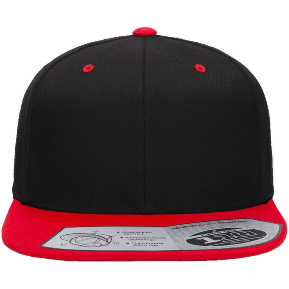 110® Snapback Cap — Black/ Red