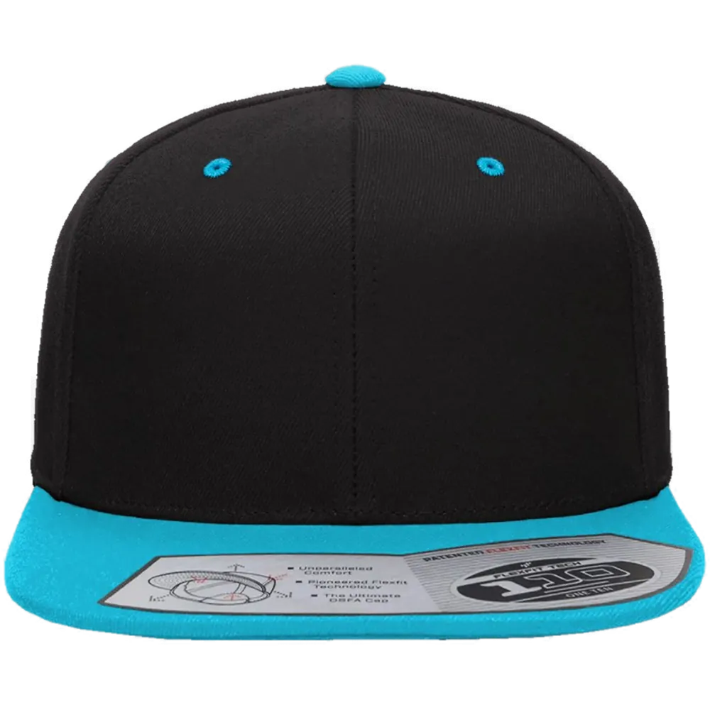 110® Snapback Cap — Black/ Teal