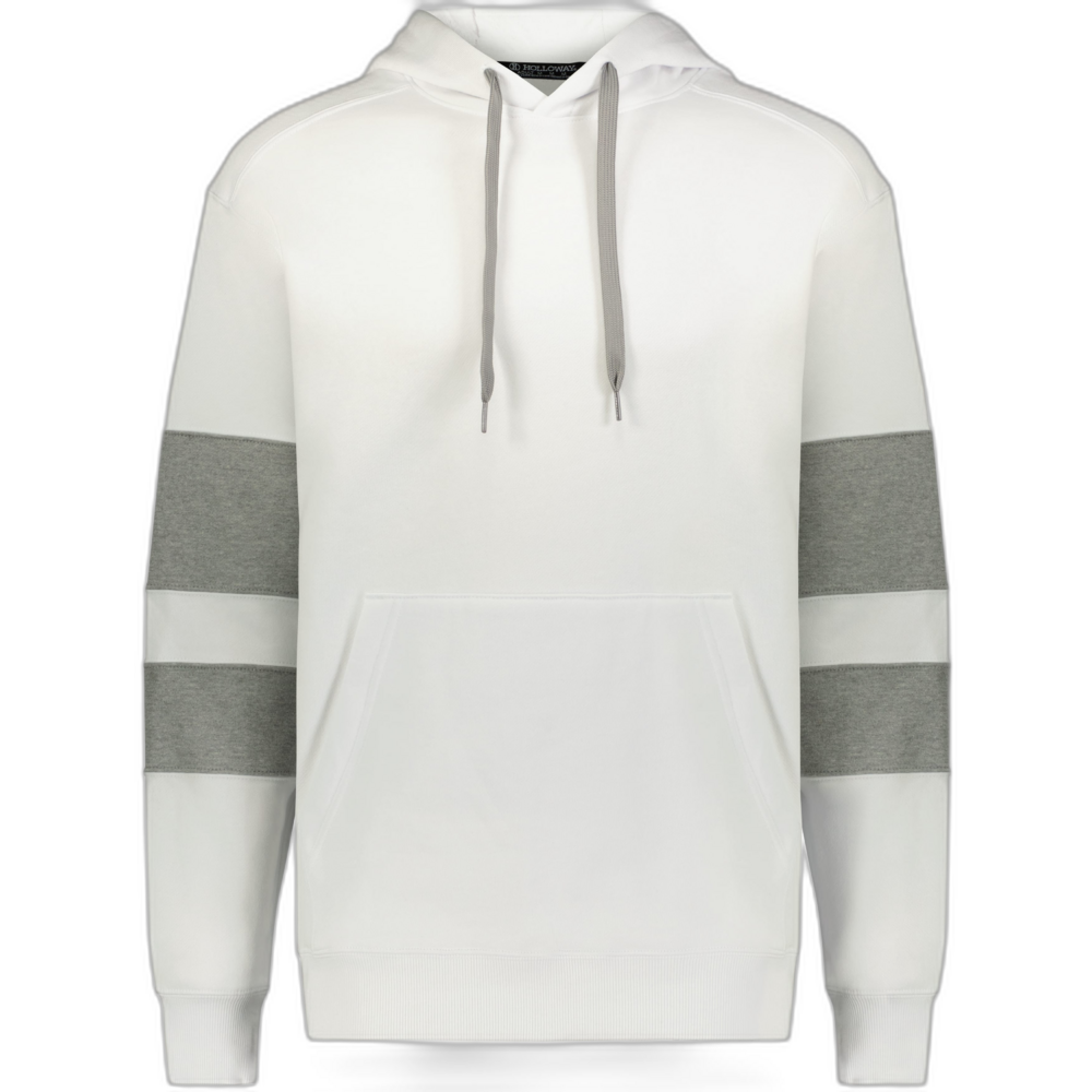 JACKSON WAY HOODIE — WHITE/CHARCOAL HEATHER