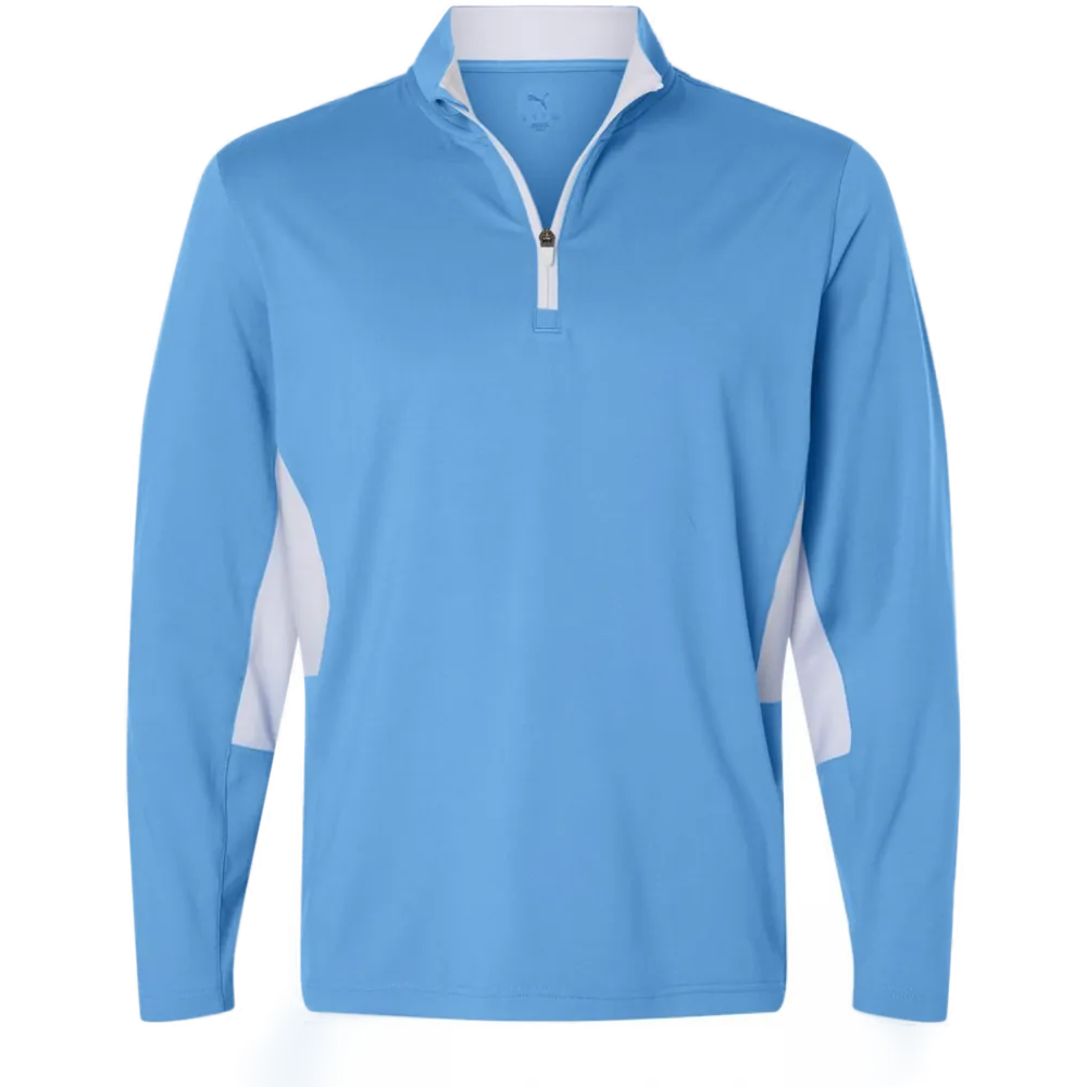 Men's Pure 2.0 Quarter-Zip — Team Light Blue/ White Glow