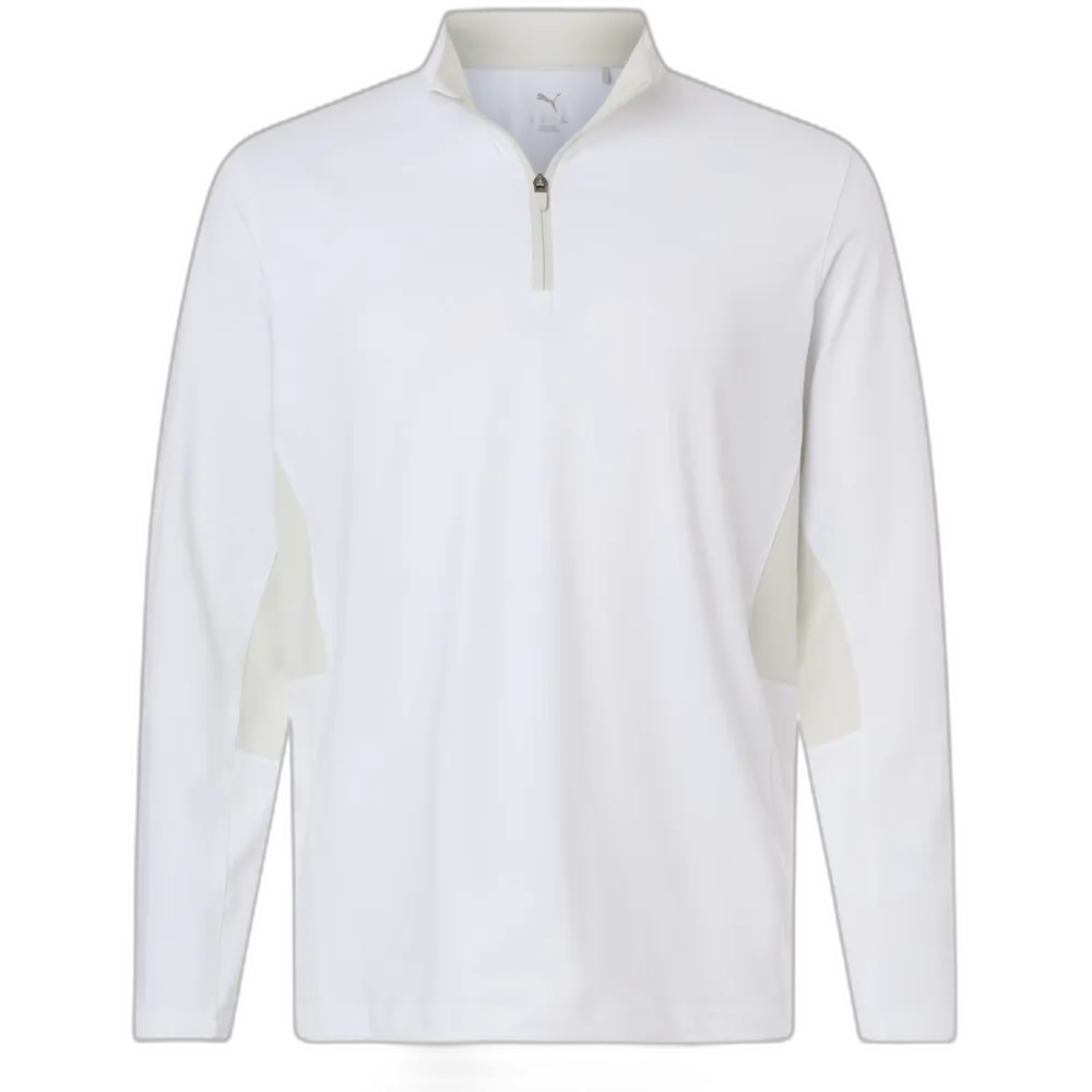 Men's Pure 2.0 Quarter-Zip — White Glow/ Sedate Grey