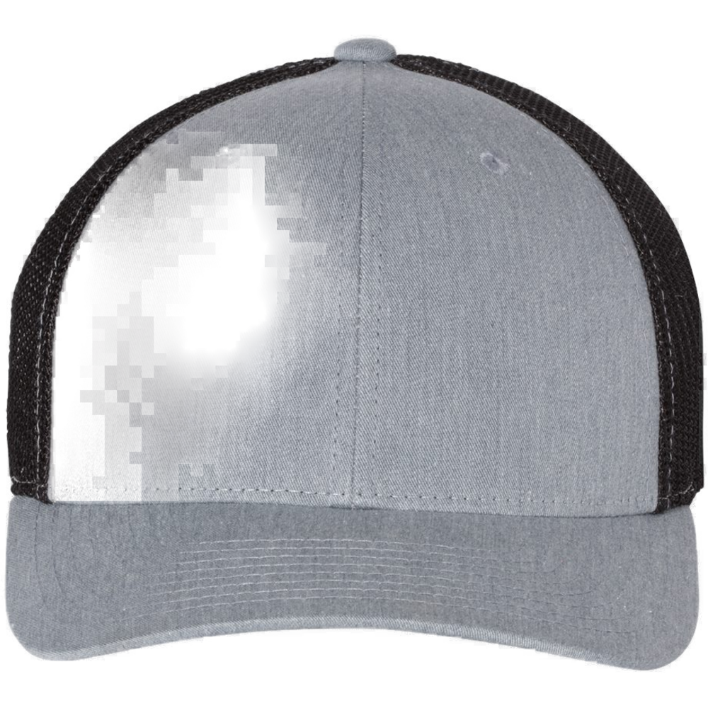 R-Flex Trucker Cap — Heather Grey/ Black